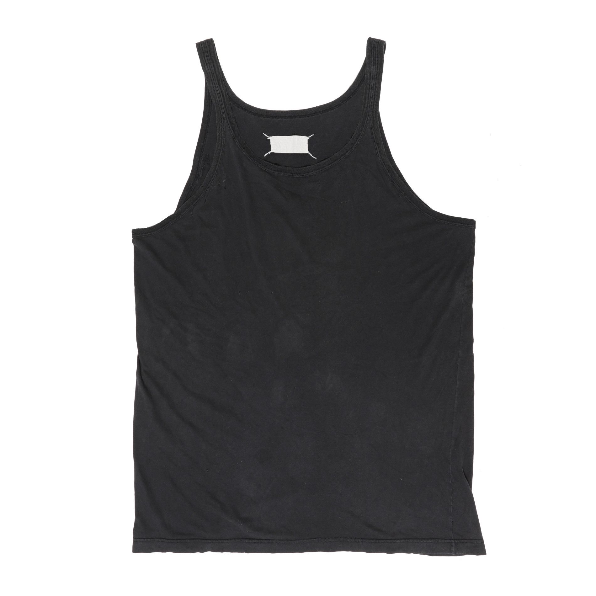 image of Maison Margiela 90's Oversized Tank Top in Black, Women's (Size XL)