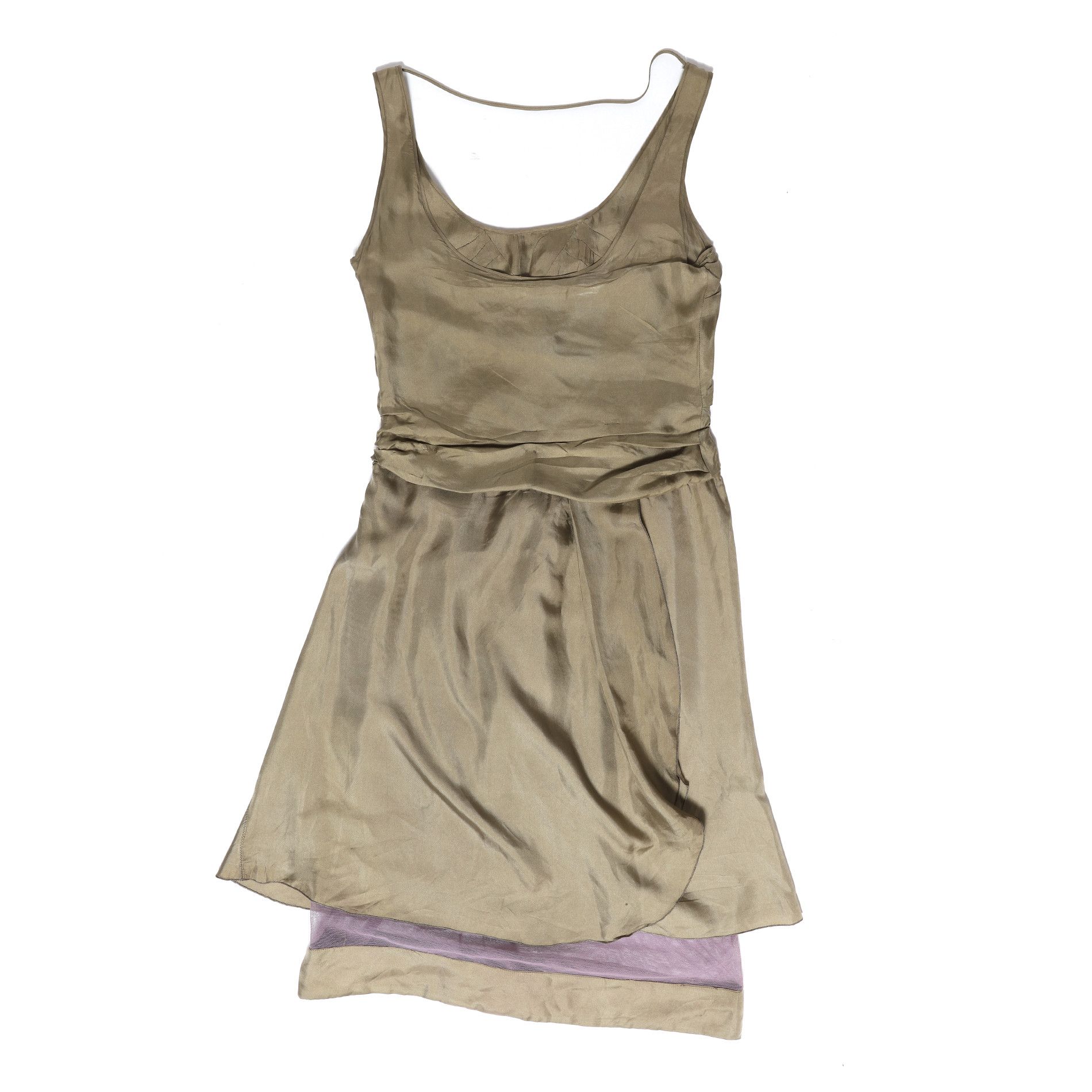 Miu Miu Miu Miu Double Layered Silk Dress Size M / US 6-8 / IT 42-44 - 2 Thumbnail
