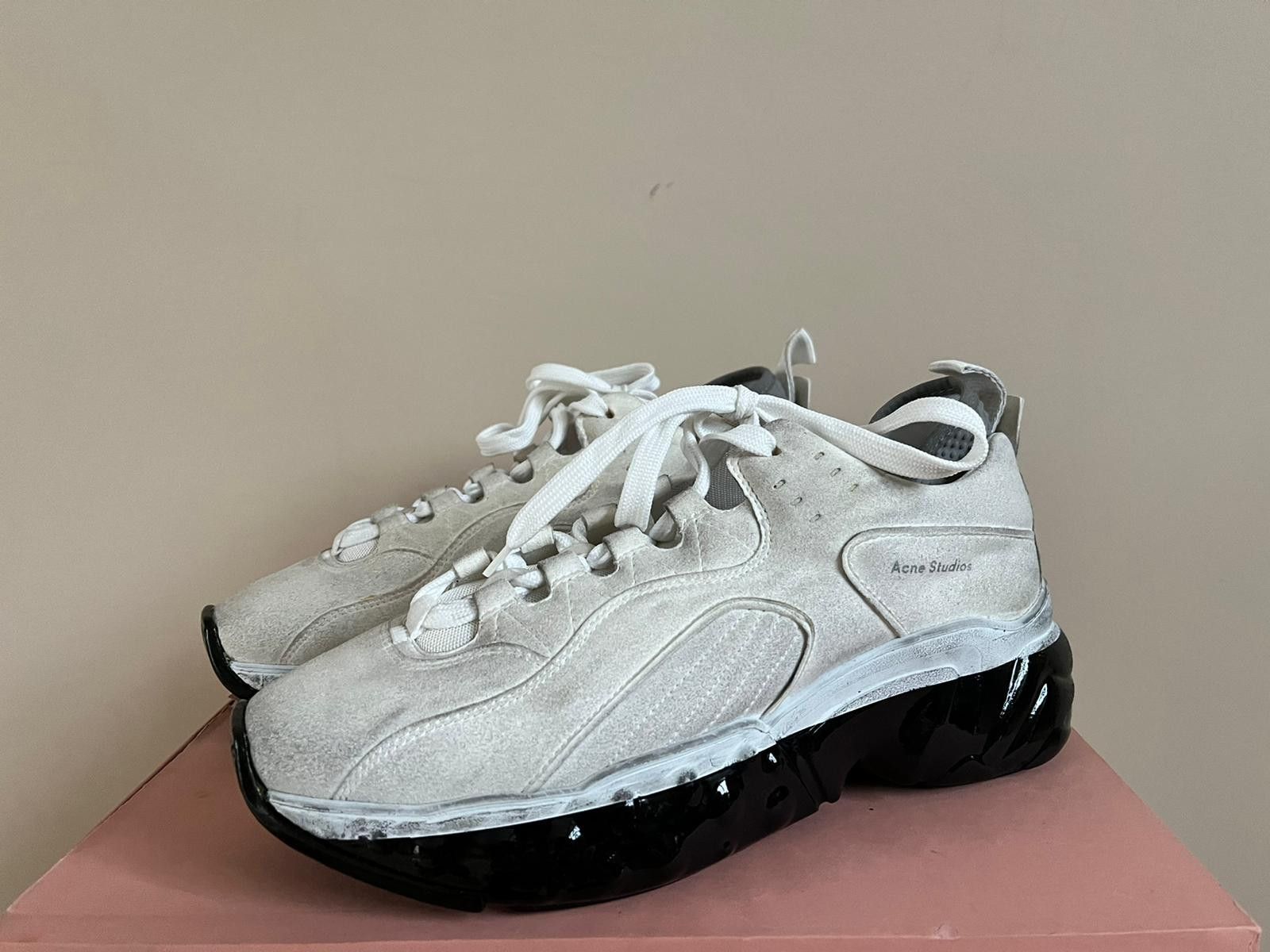 Acne Studios Rockaway Dip Sneakers in White / Black Size US 9 / EU 42 - 7 Thumbnail