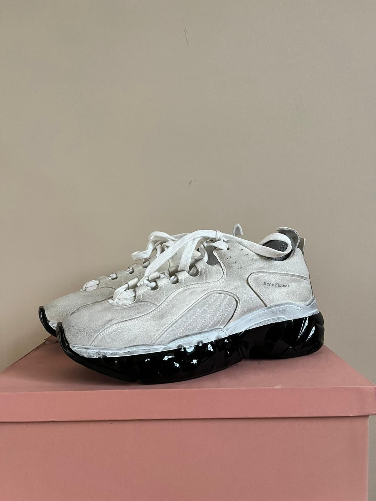 Acne Studios Rockaway Dip Sneakers in White / Black Size US 9 / EU 42 - 1 Thumbnail