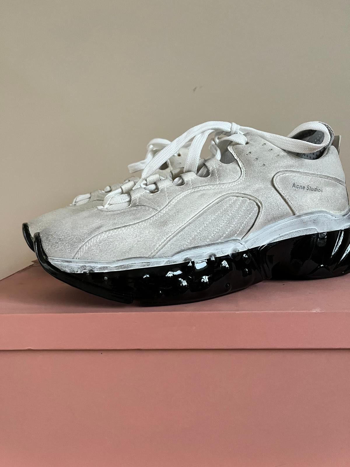 Acne Studios Rockaway Dip Sneakers in White / Black Size US 9 / EU 42 - 4 Thumbnail