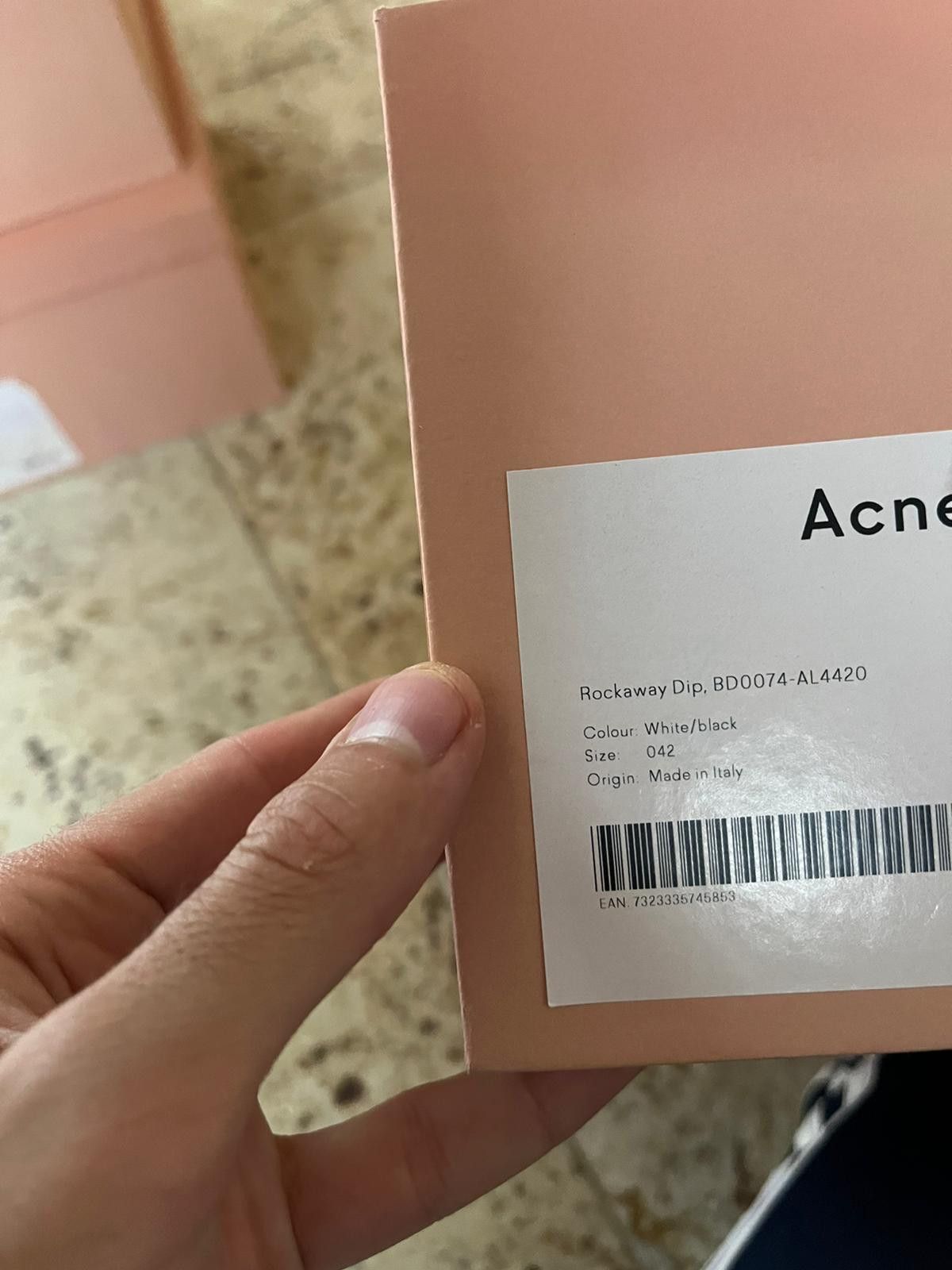 Acne Studios Rockaway Dip Sneakers in White / Black Size US 9 / EU 42 - 18 Thumbnail