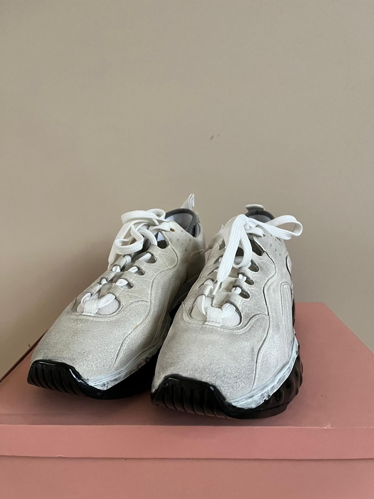 Acne Studios Rockaway Dip Sneakers in White / Black Size US 9 / EU 42 - 10 Thumbnail