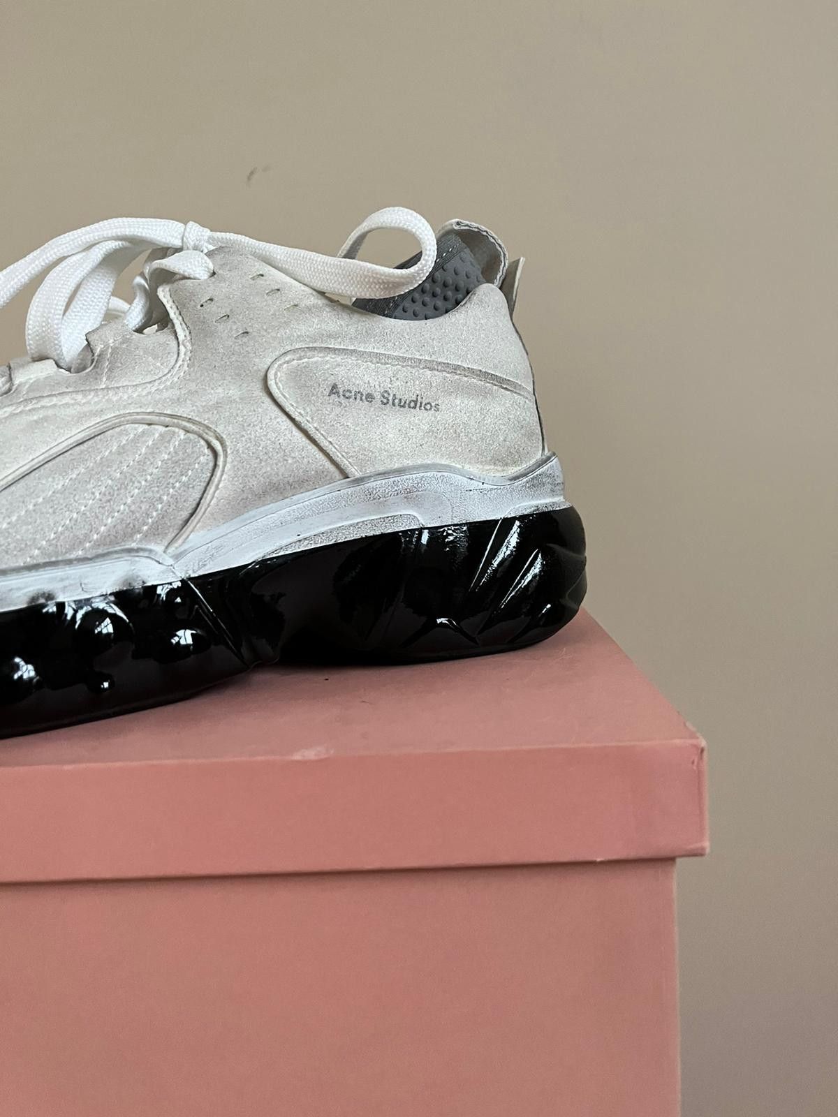 Acne Studios Rockaway Dip Sneakers in White / Black Size US 9 / EU 42 - 3 Thumbnail