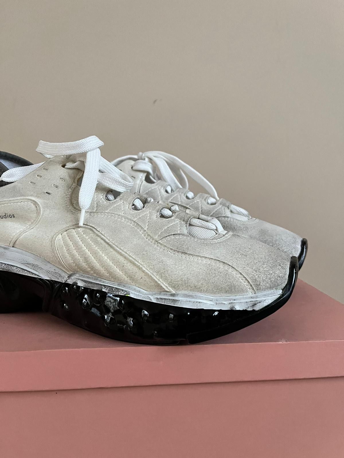 Acne Studios Rockaway Dip Sneakers in White / Black Size US 9 / EU 42 - 14 Thumbnail