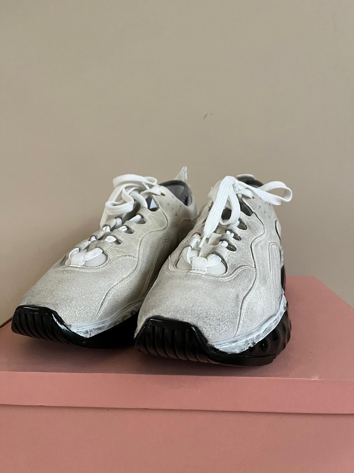 Acne Studios Rockaway Dip Sneakers in White / Black Size US 9 / EU 42 - 11 Thumbnail