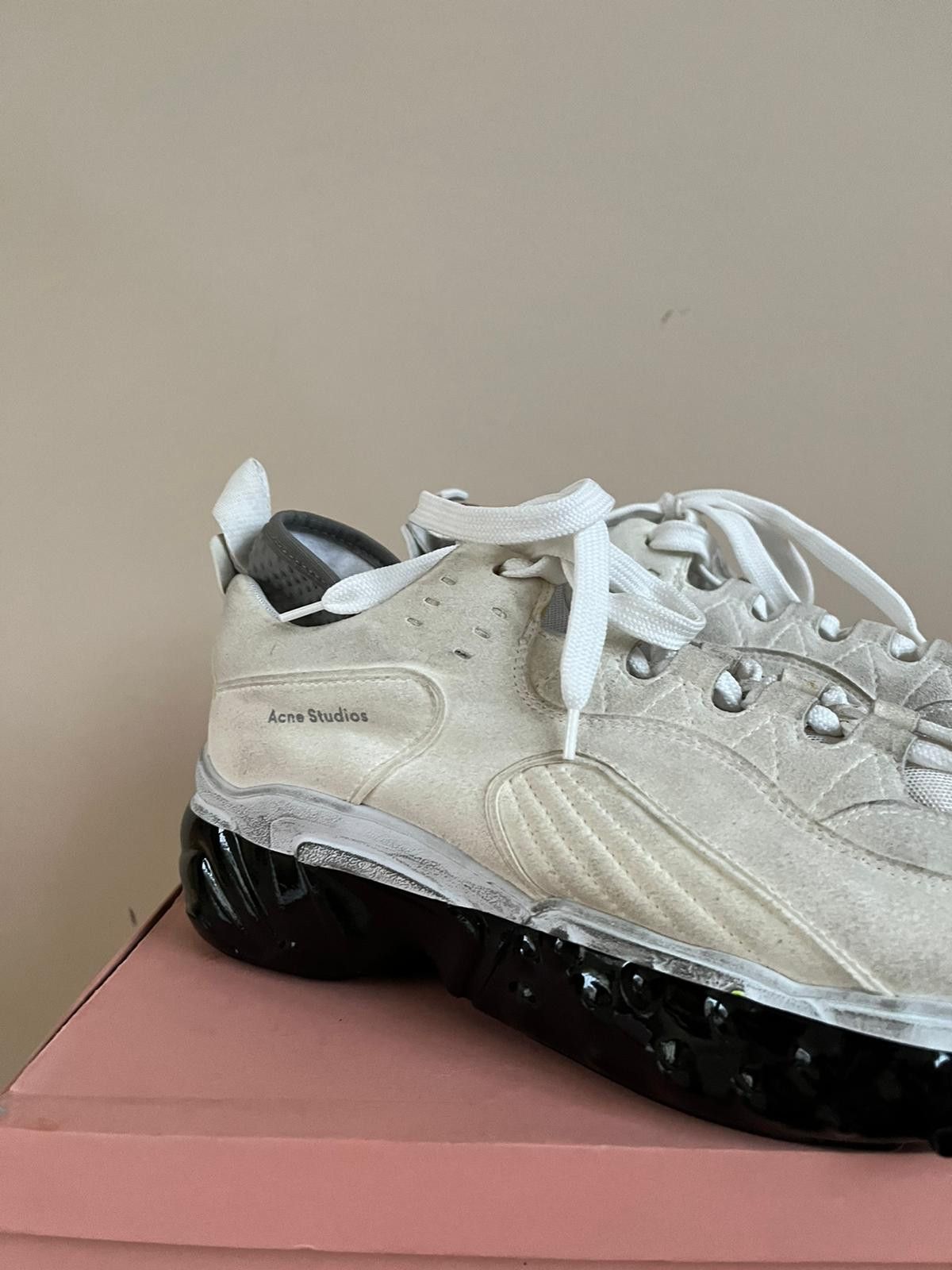 Acne Studios Rockaway Dip Sneakers in White / Black Size US 9 / EU 42 - 15 Thumbnail