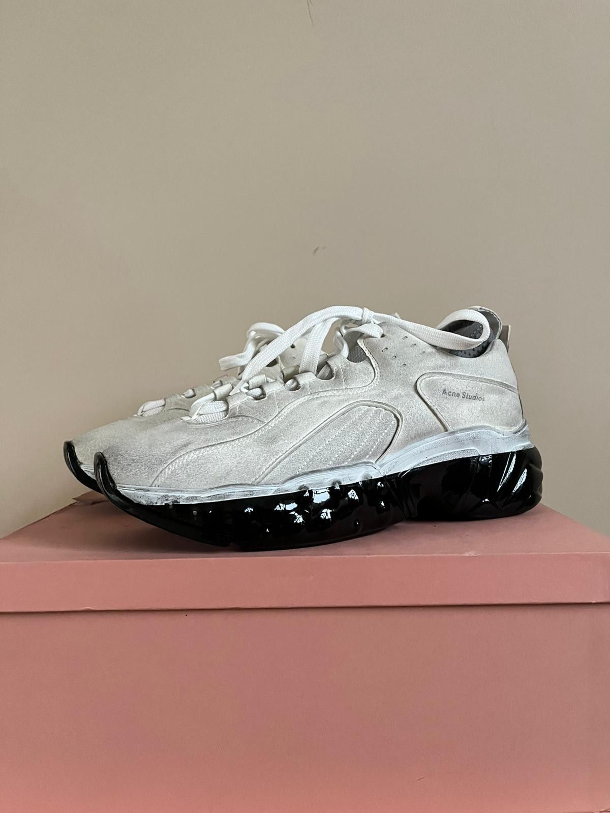 Acne Studios Rockaway Dip Sneakers in White / Black Size US 9 / EU 42 - 2 Thumbnail