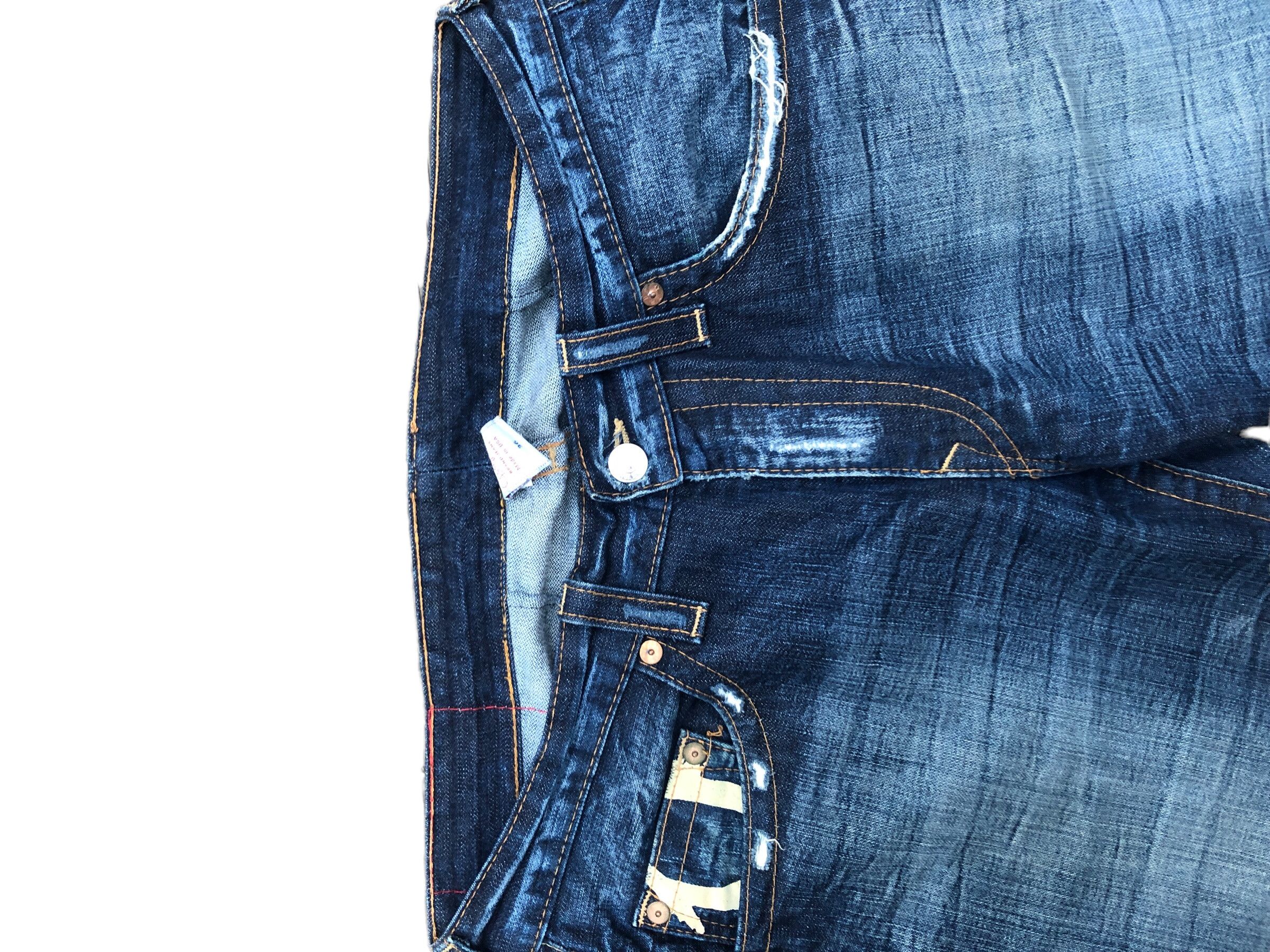 True Religion × Vintage Vintage True Religion Jeans Size 36 Yellow Horseshoe Blue Size US 36 / EU 52 - 6 Thumbnail