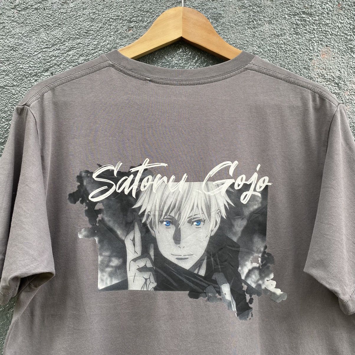 Anime Thrashed Faded Jujutsu Kaisen Satoru Gojo ERD GRUNGE TEE Size US M / EU 48-50 / 2 - 2 Thumbnail