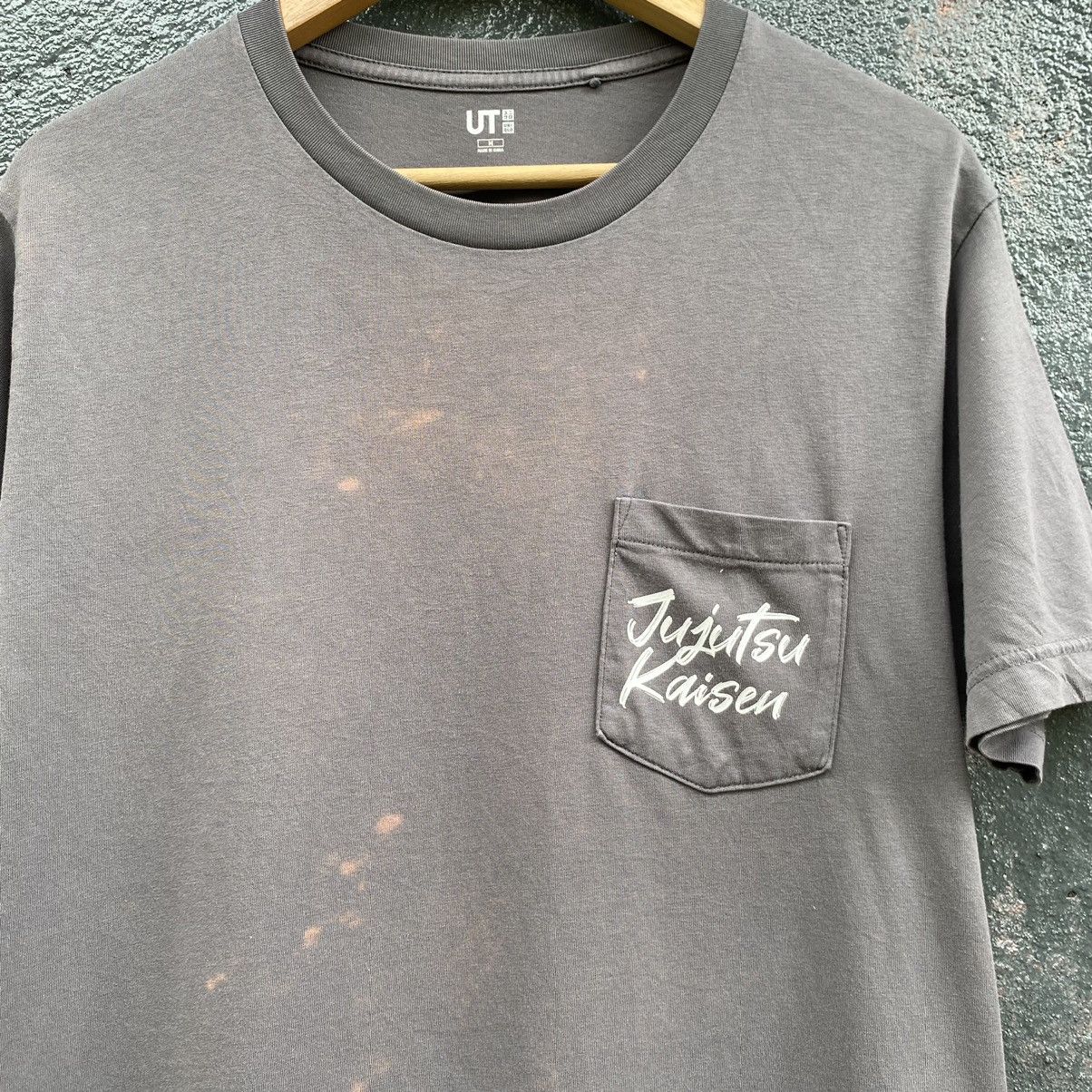 Anime Thrashed Faded Jujutsu Kaisen Satoru Gojo ERD GRUNGE TEE Size US M / EU 48-50 / 2 - 4 Thumbnail