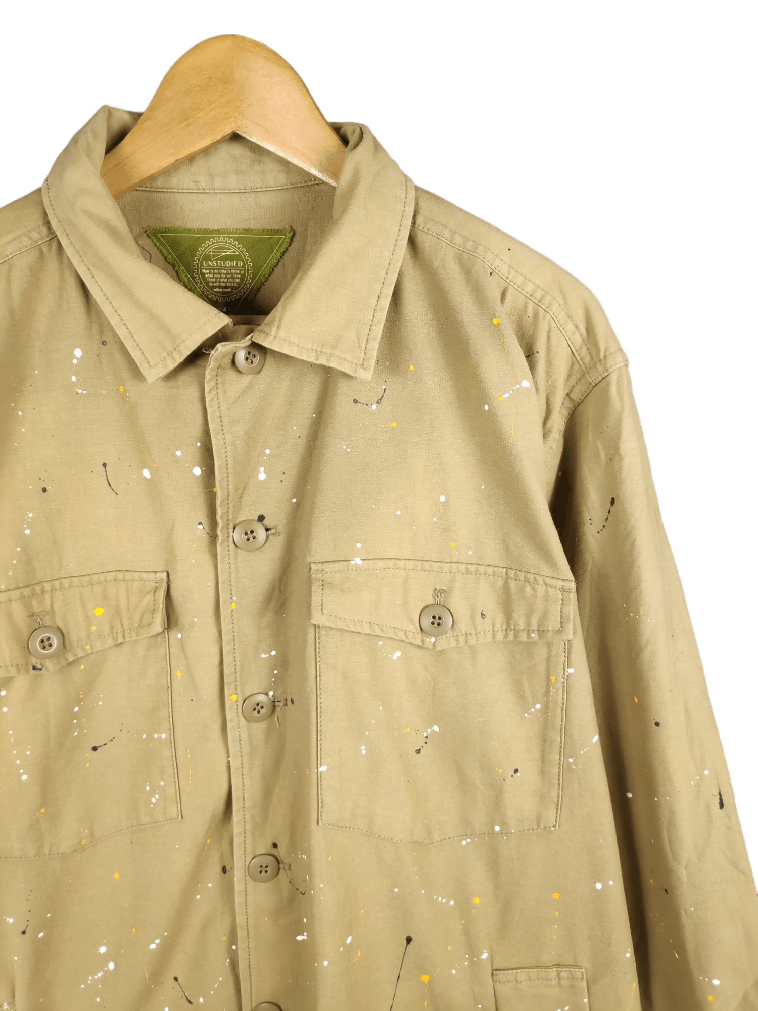 Japanese Brand Vintage Unstudied Niko And Paint Splatter Workwear Jacket Size US XL / EU 56 / 4 - 2 Thumbnail