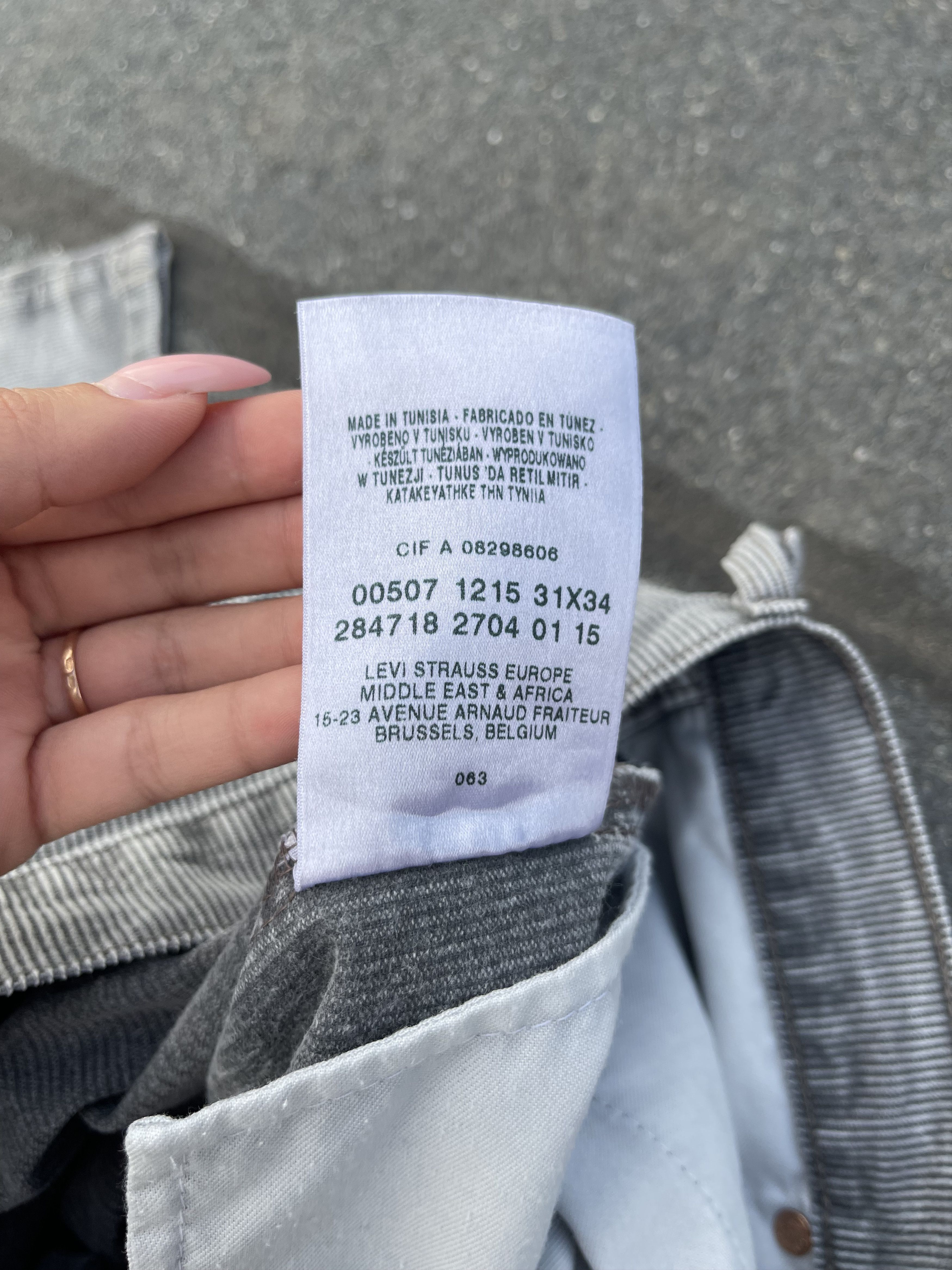 Levi's × Levi's Vintage Clothing Vintage Levi's 507 Corduroy Light Gray Washed Pant Size US 31 - 11 Thumbnail