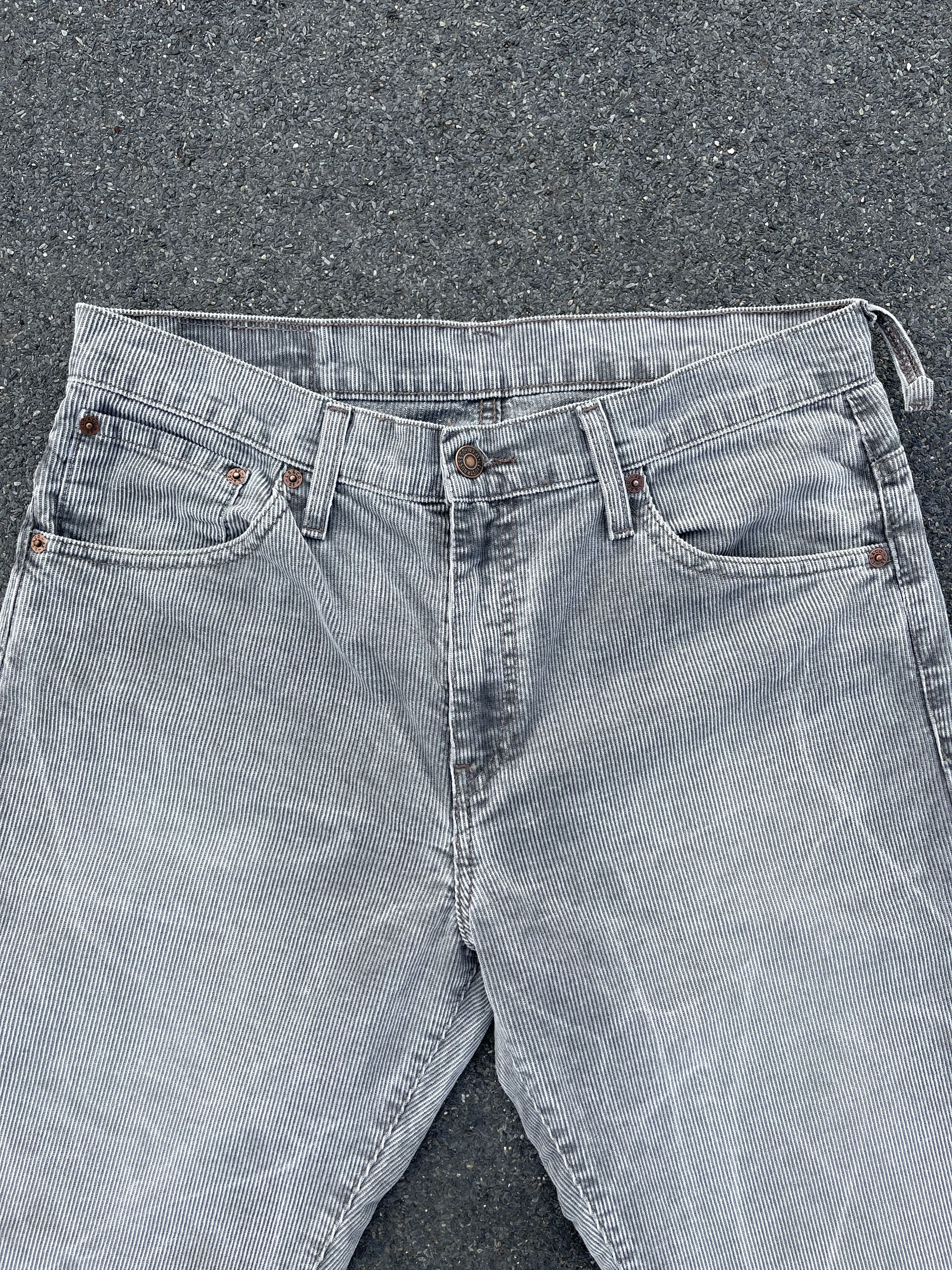 Levi's × Levi's Vintage Clothing Vintage Levi's 507 Corduroy Light Gray Washed Pant Size US 31 - 3 Thumbnail