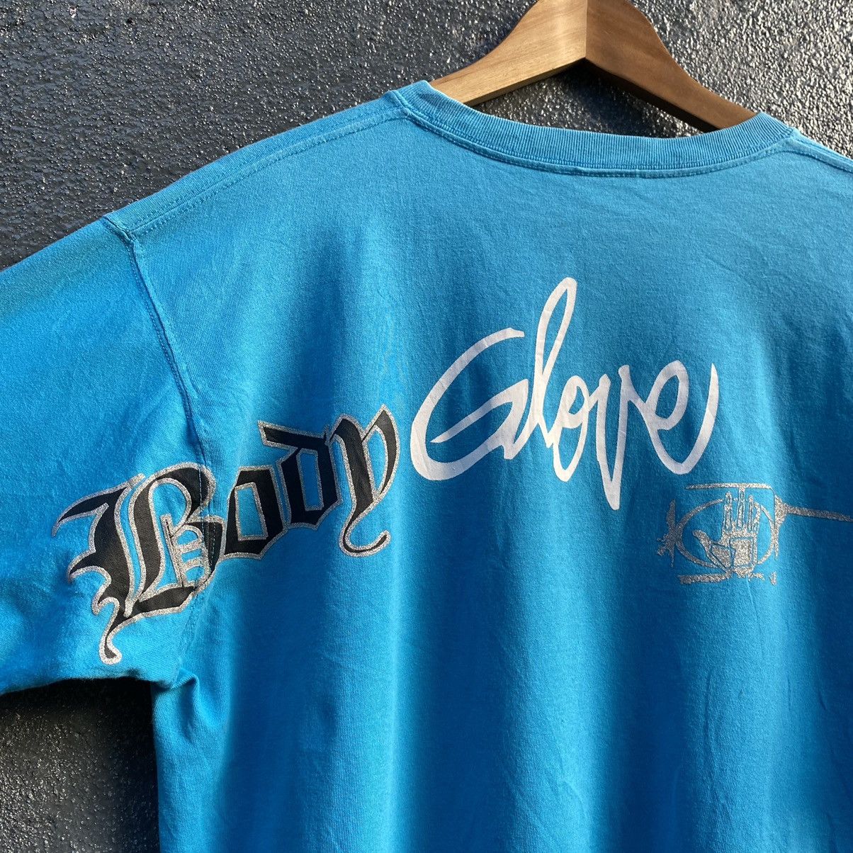 Body Glove Vintage Faded Y2K Body Glove Surf ERD GRUNGE THRASHED TEE Size US L / EU 52-54 / 3 - 4 Thumbnail