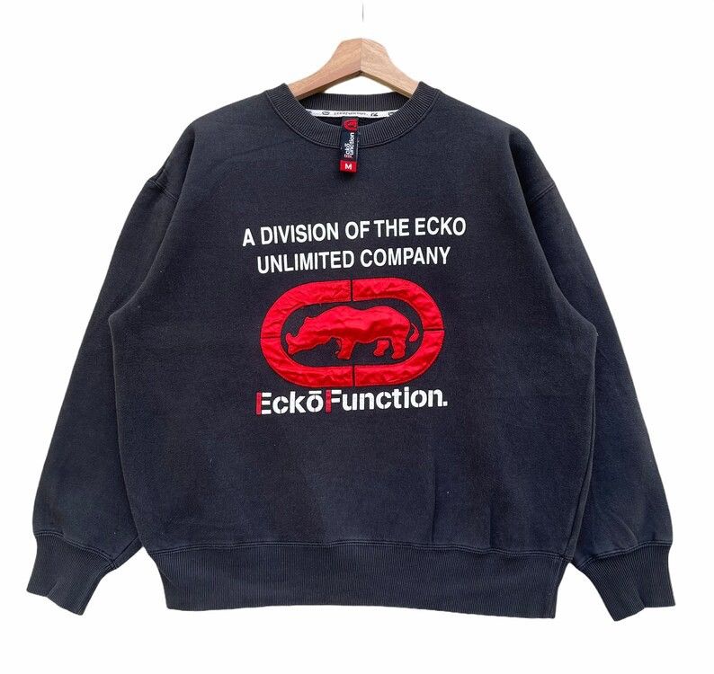Ecko Unltd. Vintage!! ECKO Function UNLTD Big Logo Sweatshirt Size US M / EU 48-50 / 2 - 2 Thumbnail