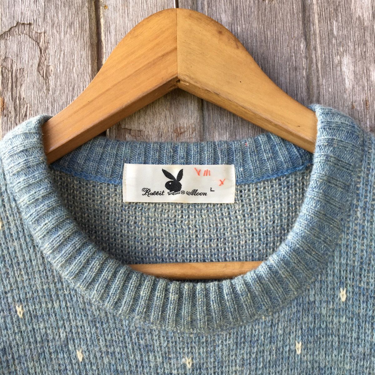 Aran Isles Knitwear Vintage Japanese Brand Rabbit Moon Knitwear Wool Sweater Size US L / EU 52-54 / 3 - 5 Thumbnail