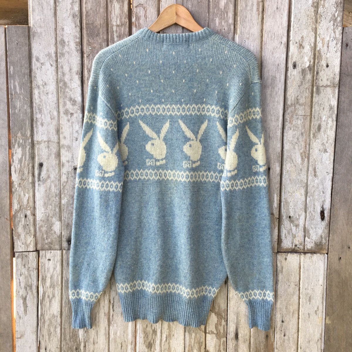 Aran Isles Knitwear Vintage Japanese Brand Rabbit Moon Knitwear Wool Sweater Size US L / EU 52-54 / 3 - 3 Thumbnail