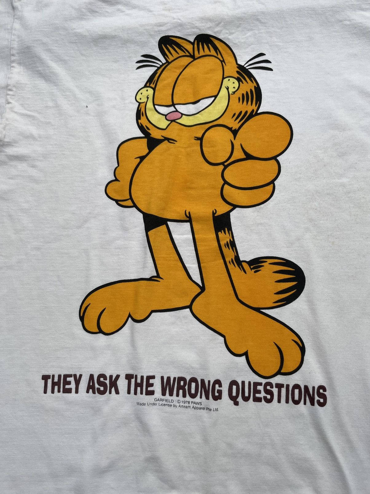 Vintage Vintage Garfield Mirror Tshirt Size US M / EU 48-50 / 2 - 12 Thumbnail