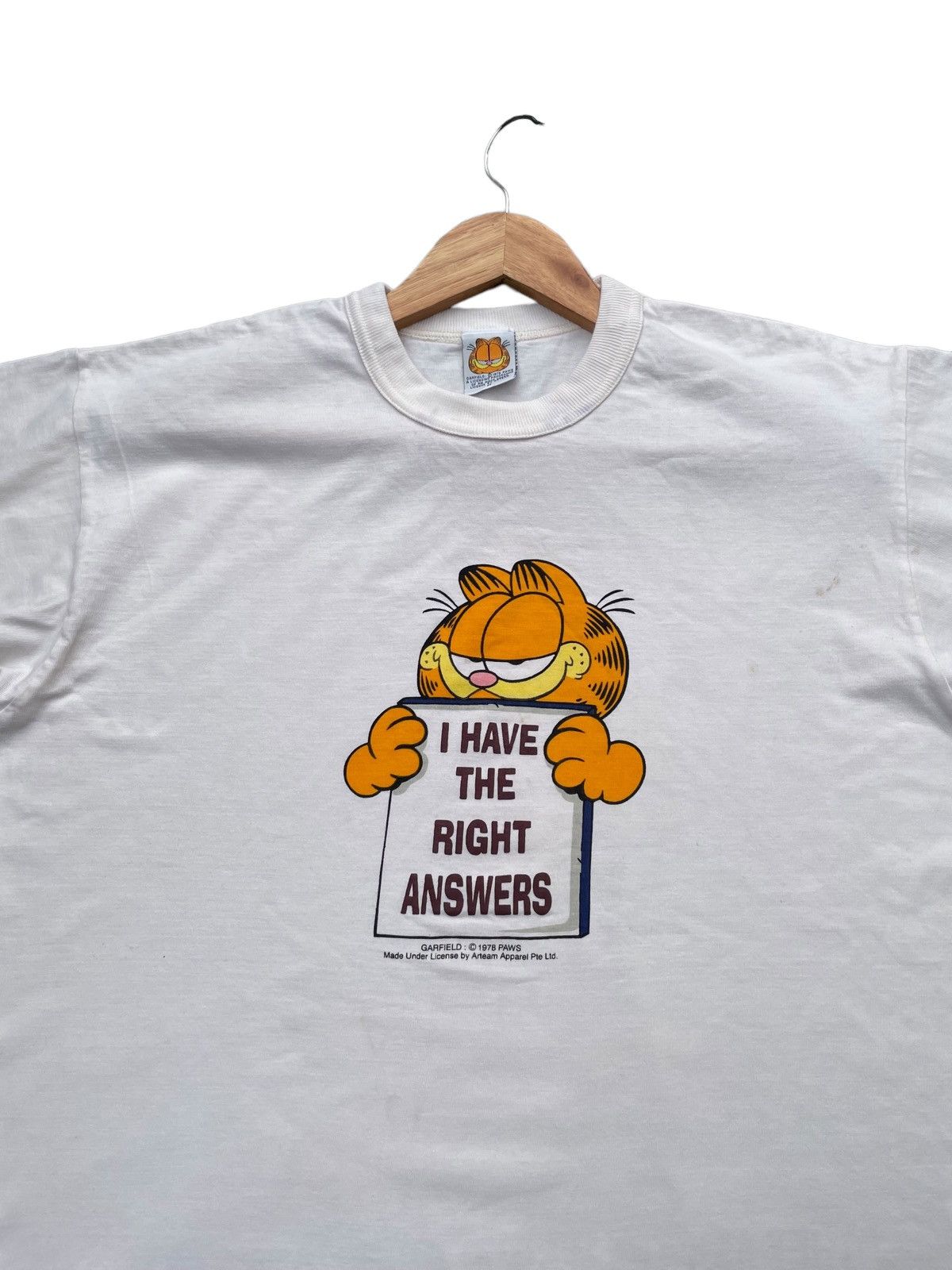 Vintage Vintage Garfield Mirror Tshirt Size US M / EU 48-50 / 2 - 6 Thumbnail