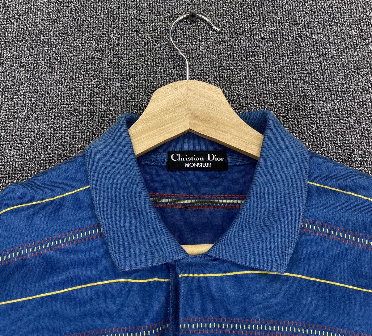Christian Dior Monsieur Vintage Christian Dior Multicolour Stripes Polos T Shirts Size L / US 10 / IT 46 - 6 Thumbnail