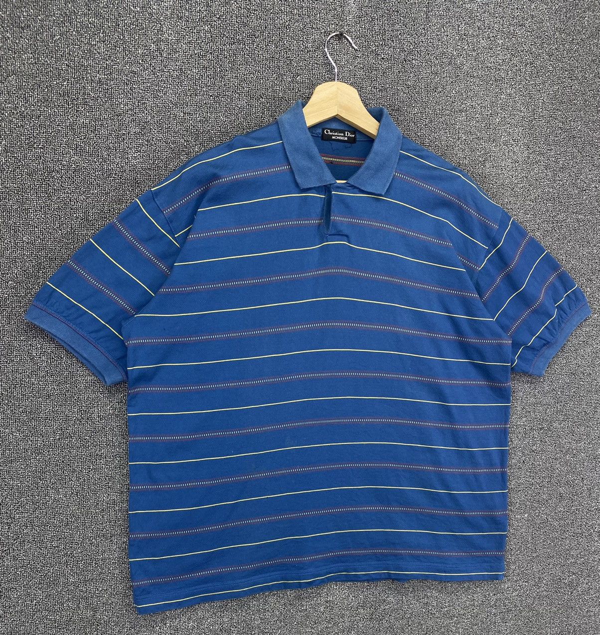 Christian Dior Monsieur Vintage Christian Dior Multicolour Stripes Polos T Shirts Size L / US 10 / IT 46 - 2 Thumbnail