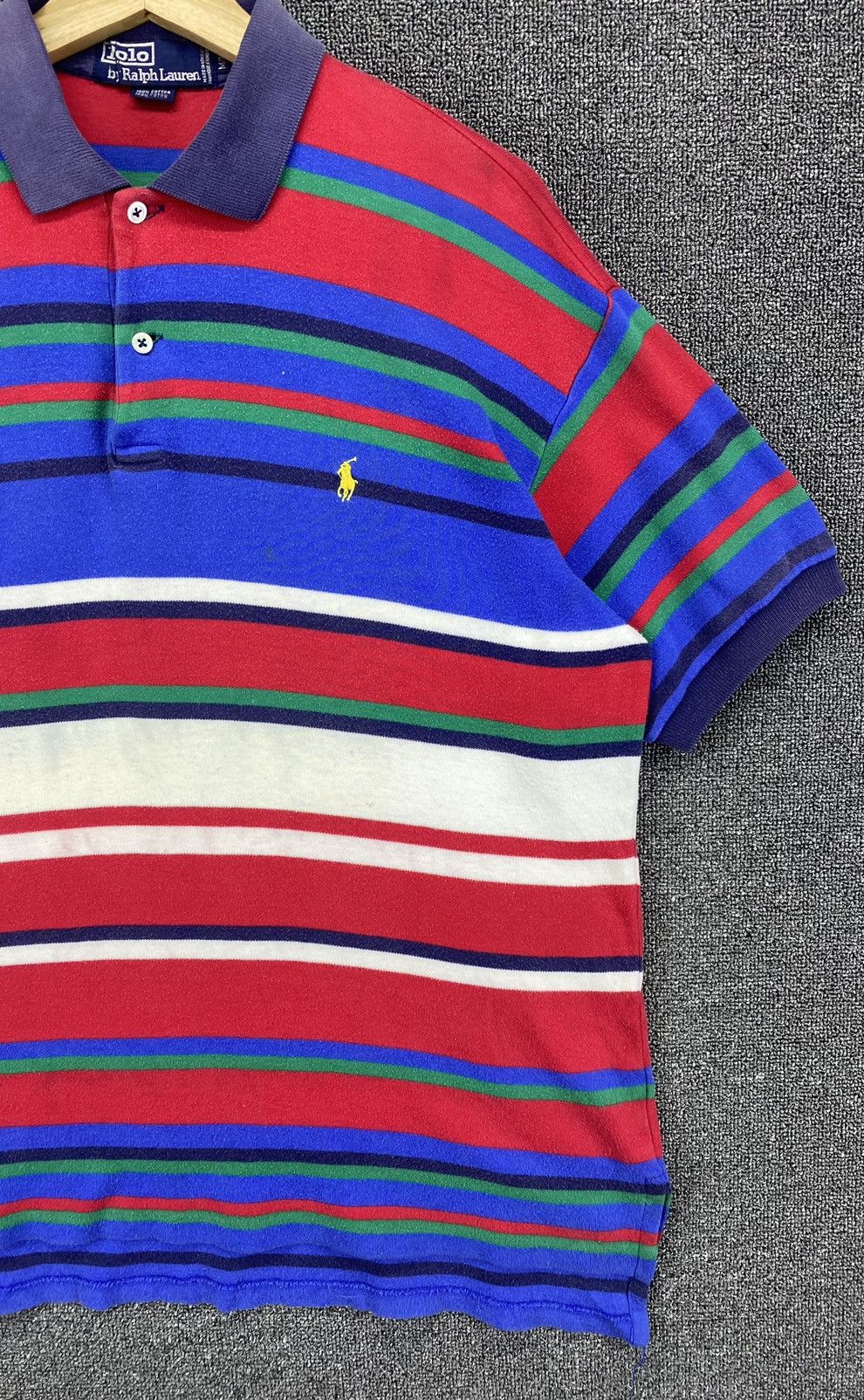 Polo Ralph Lauren Vintage Polo Ralph Lauren Multicolour Striped Polos T Shirt Size US M / EU 48-50 / 2 - 4 Thumbnail