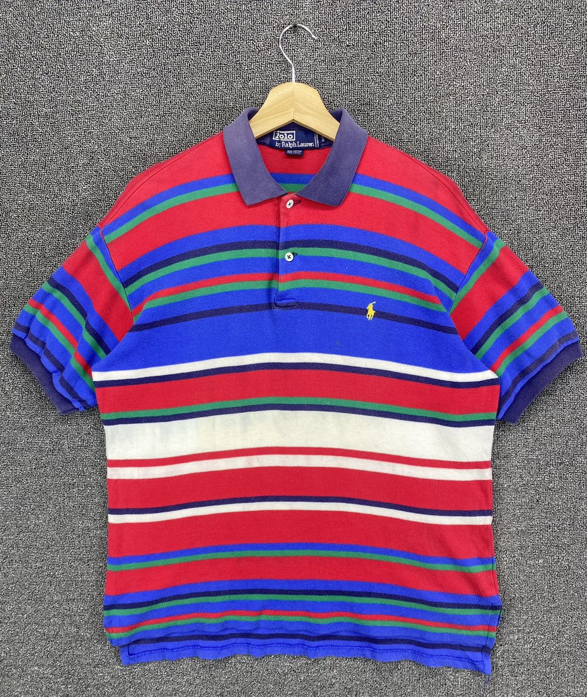 Polo Ralph Lauren Vintage Polo Ralph Lauren Multicolour Striped Polos T Shirt Size US M / EU 48-50 / 2 - 1 Thumbnail