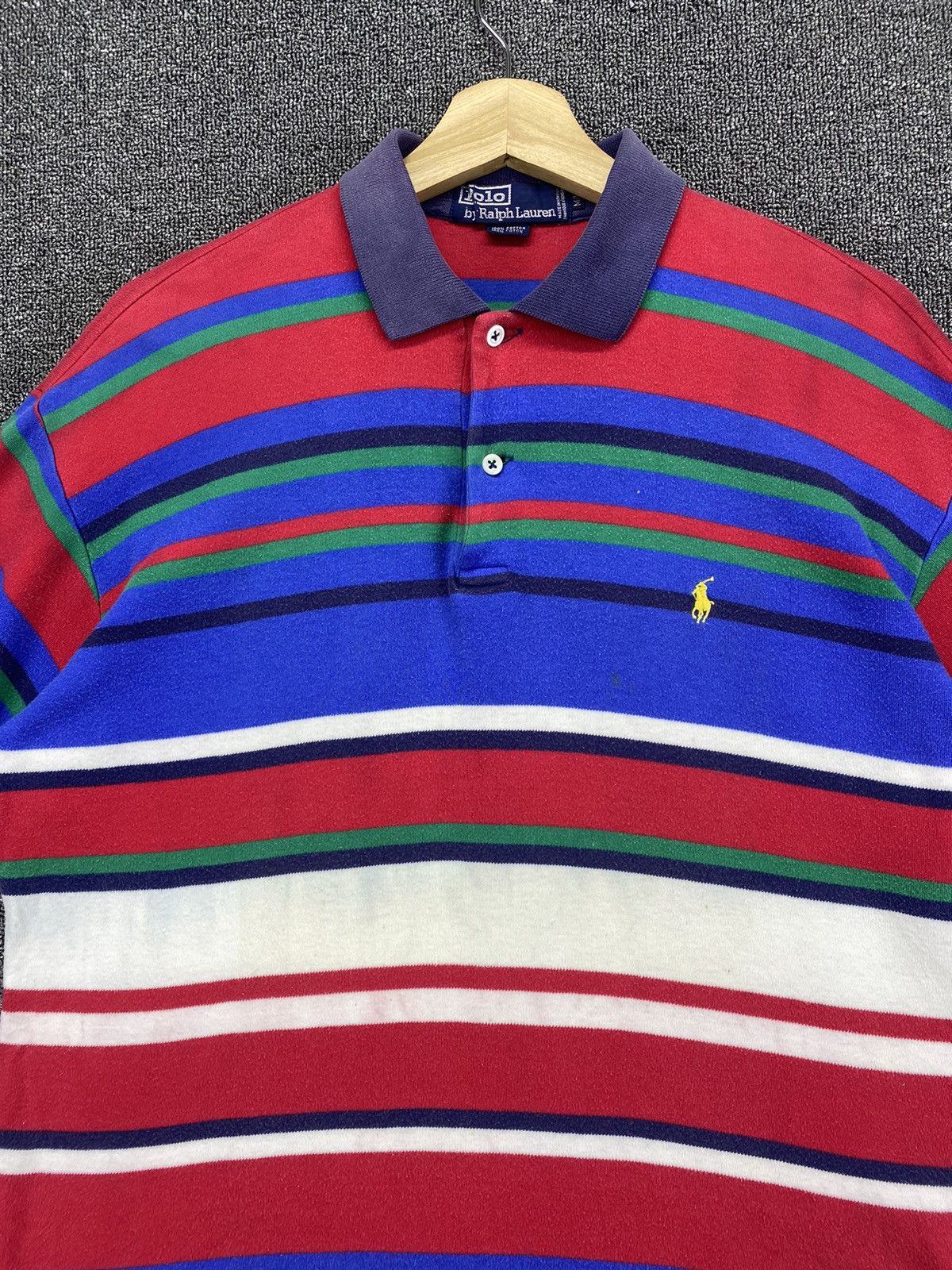 Polo Ralph Lauren Vintage Polo Ralph Lauren Multicolour Striped Polos T Shirt Size US M / EU 48-50 / 2 - 5 Thumbnail