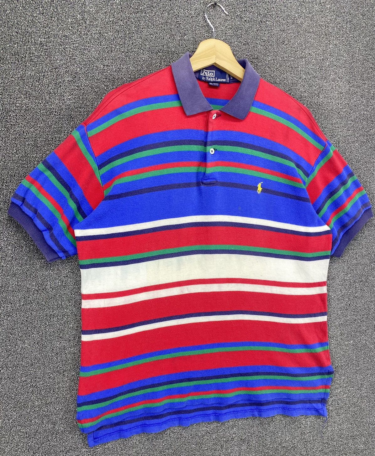 Polo Ralph Lauren Vintage Polo Ralph Lauren Multicolour Striped Polos T Shirt Size US M / EU 48-50 / 2 - 2 Thumbnail