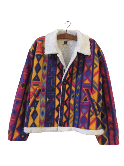 image of Turkey Bear Art Navajo Style Jacket, Men's (Size Large)