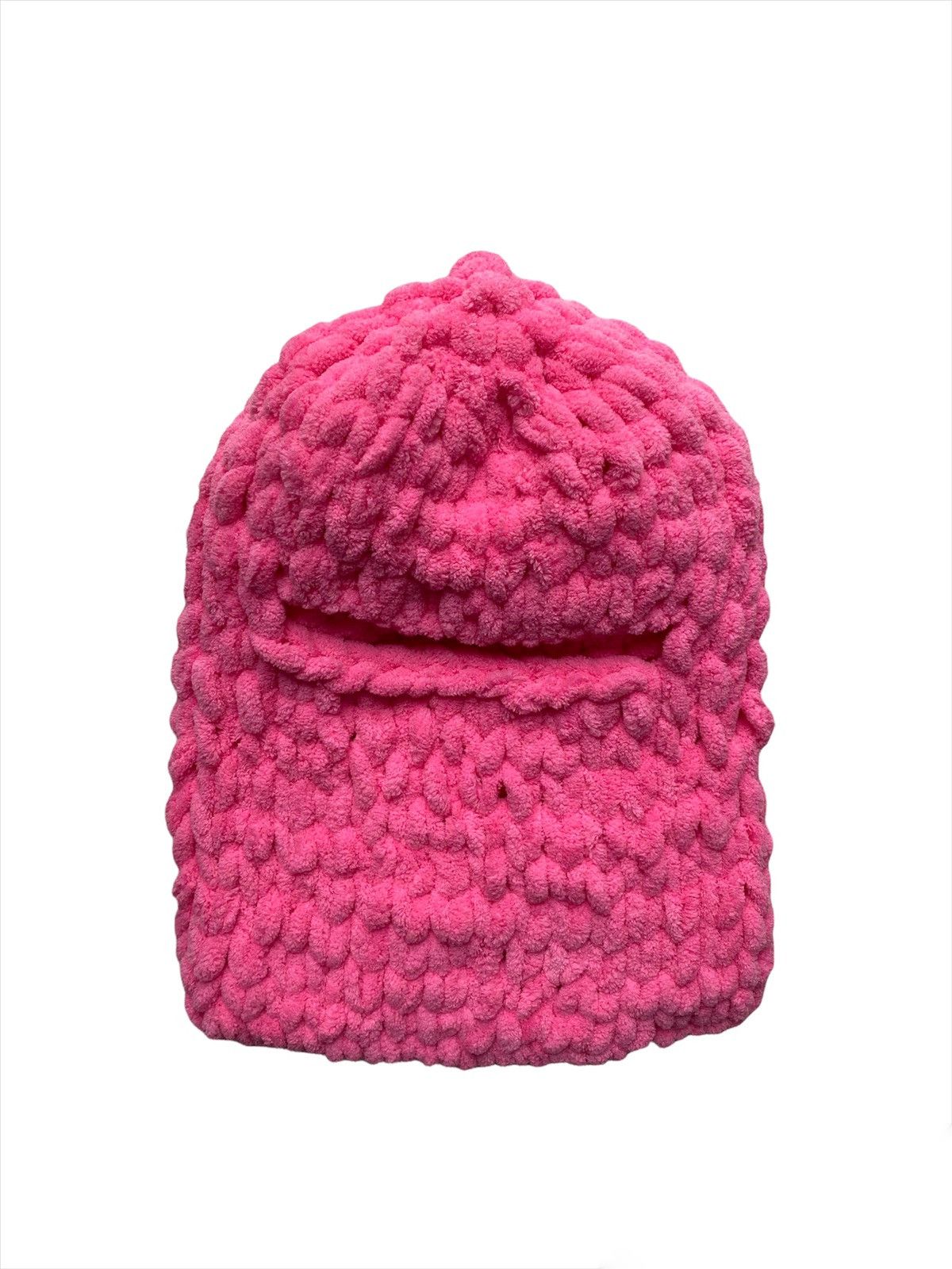 Handmade × Japanese Brand Handmade Fluffy Knitted Balaclava Bunny Teddy Bear Style Size ONE SIZE - 2 Thumbnail