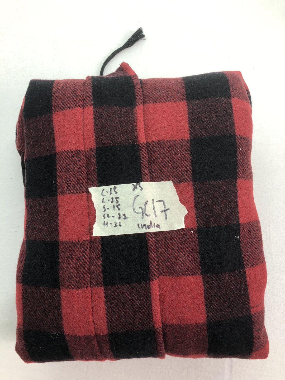 Levi's × Vintage Vintage Levis Women Wool Red Black Parka Jacket Size XS / US 0-2 / IT 36-38 - 16 Thumbnail