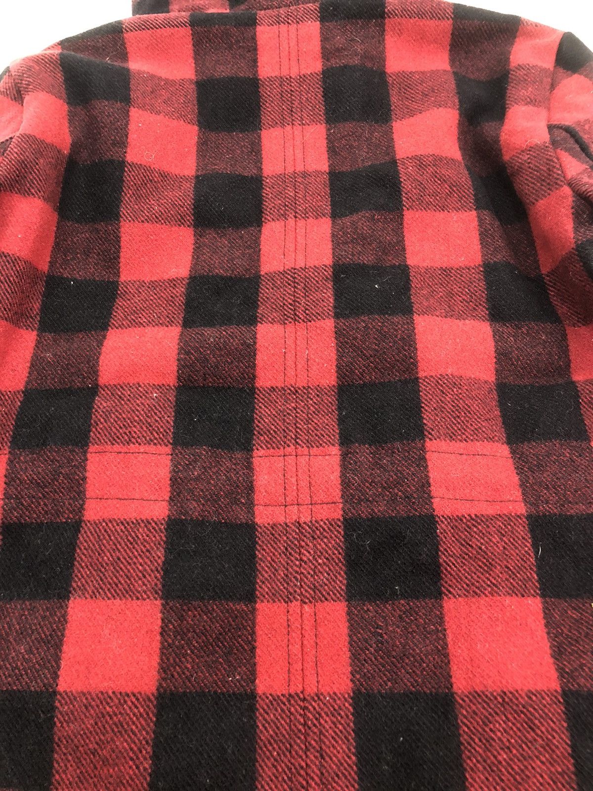 Levi's × Vintage Vintage Levis Women Wool Red Black Parka Jacket Size XS / US 0-2 / IT 36-38 - 15 Thumbnail
