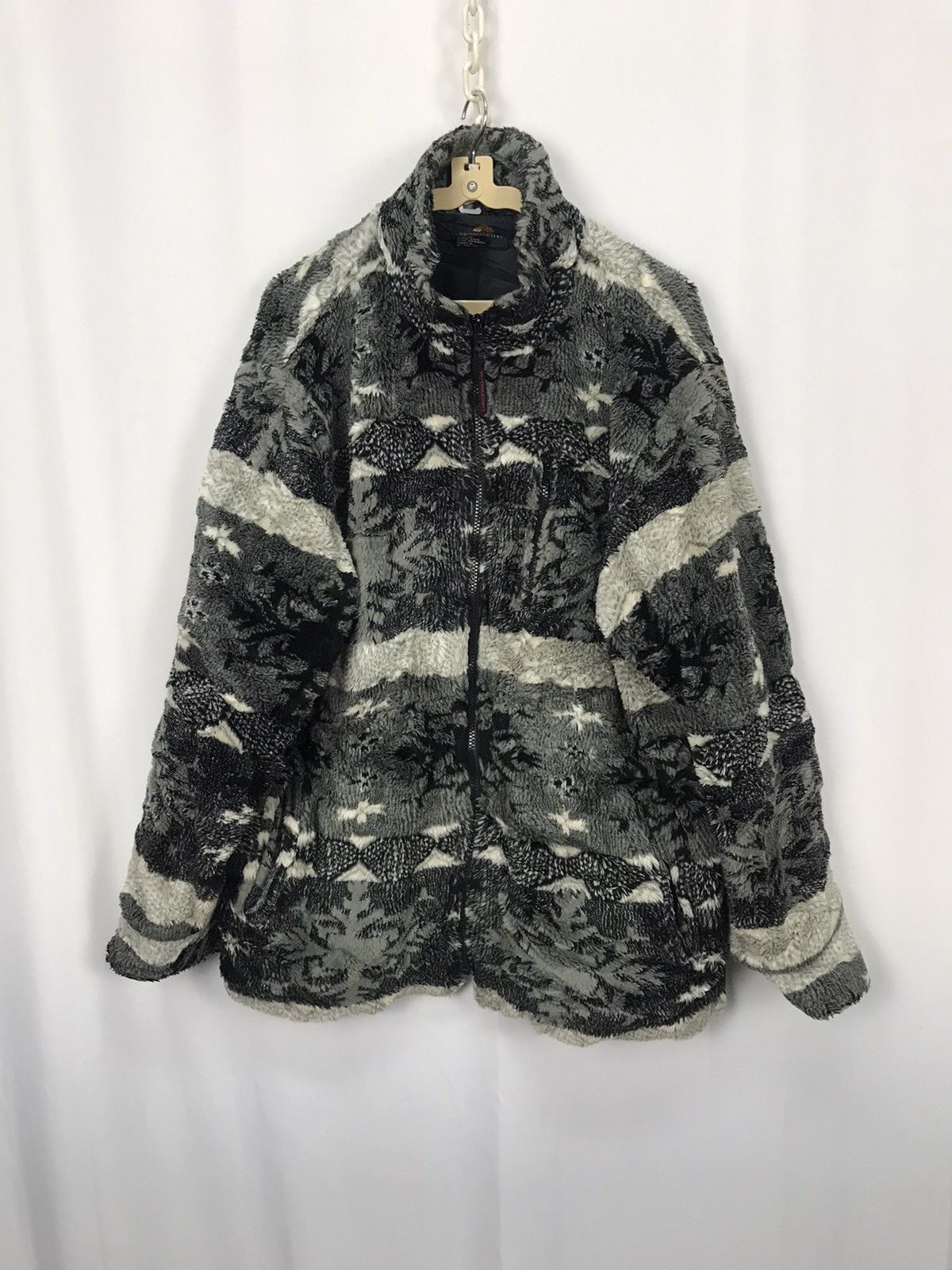 Other Fleece printed zipper jacket by British khaki Size US L / EU 52-54 / 3 - 8 Thumbnail