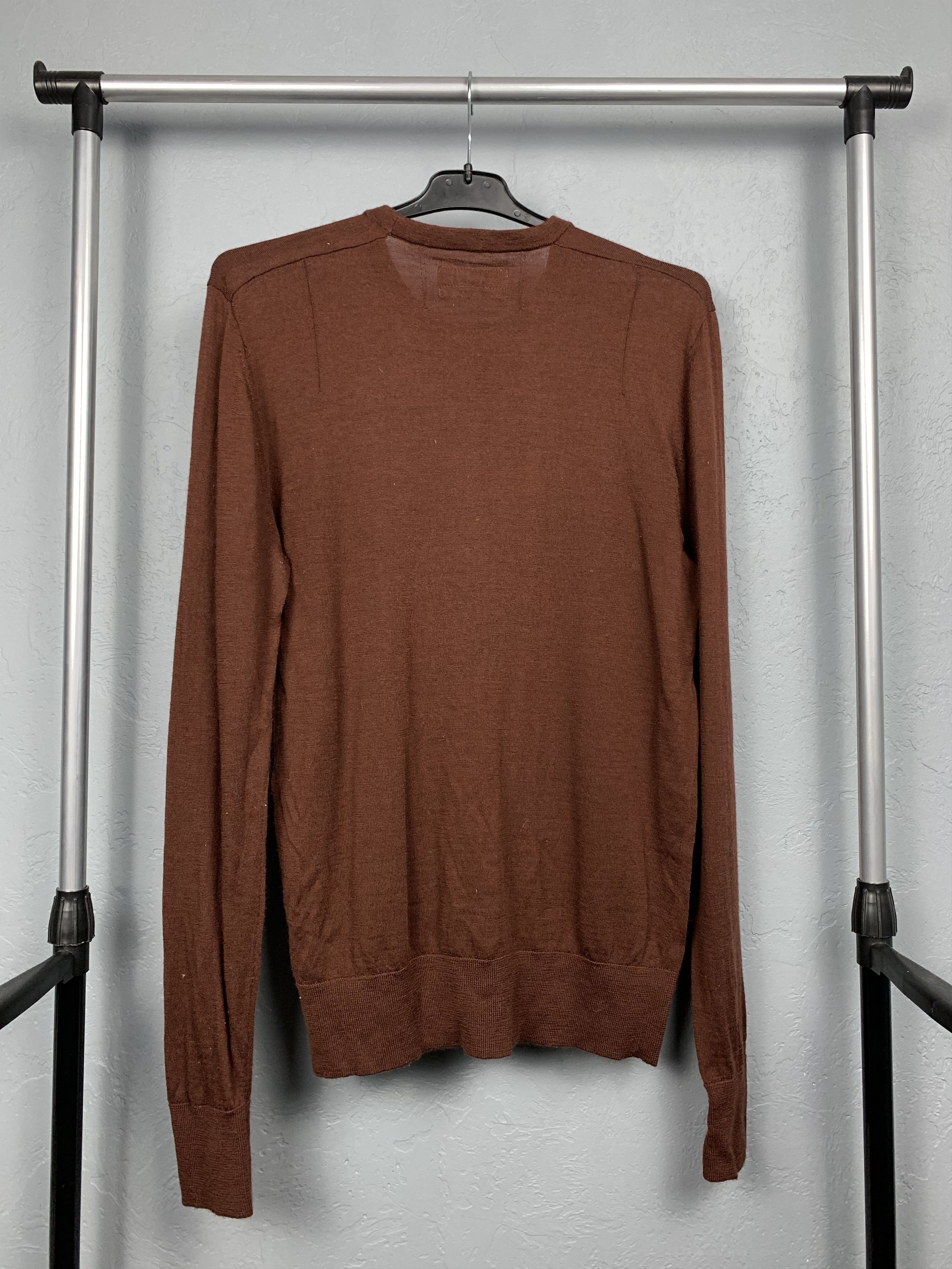 Allsaints AllSaints Mens Mode Merino Wool Knit Sweater Size US M / EU 48-50 / 2 - 5 Thumbnail