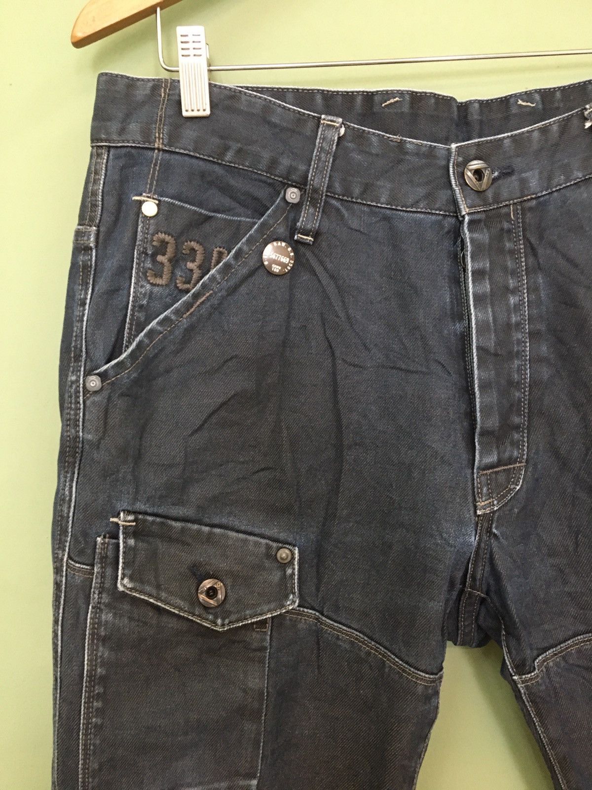 G-Star G STAR RAW-SLIM TAPERED FIT TACTICAL TECH MULTIPOCKET PANTS Size US 34 / EU 50 - 3 Thumbnail