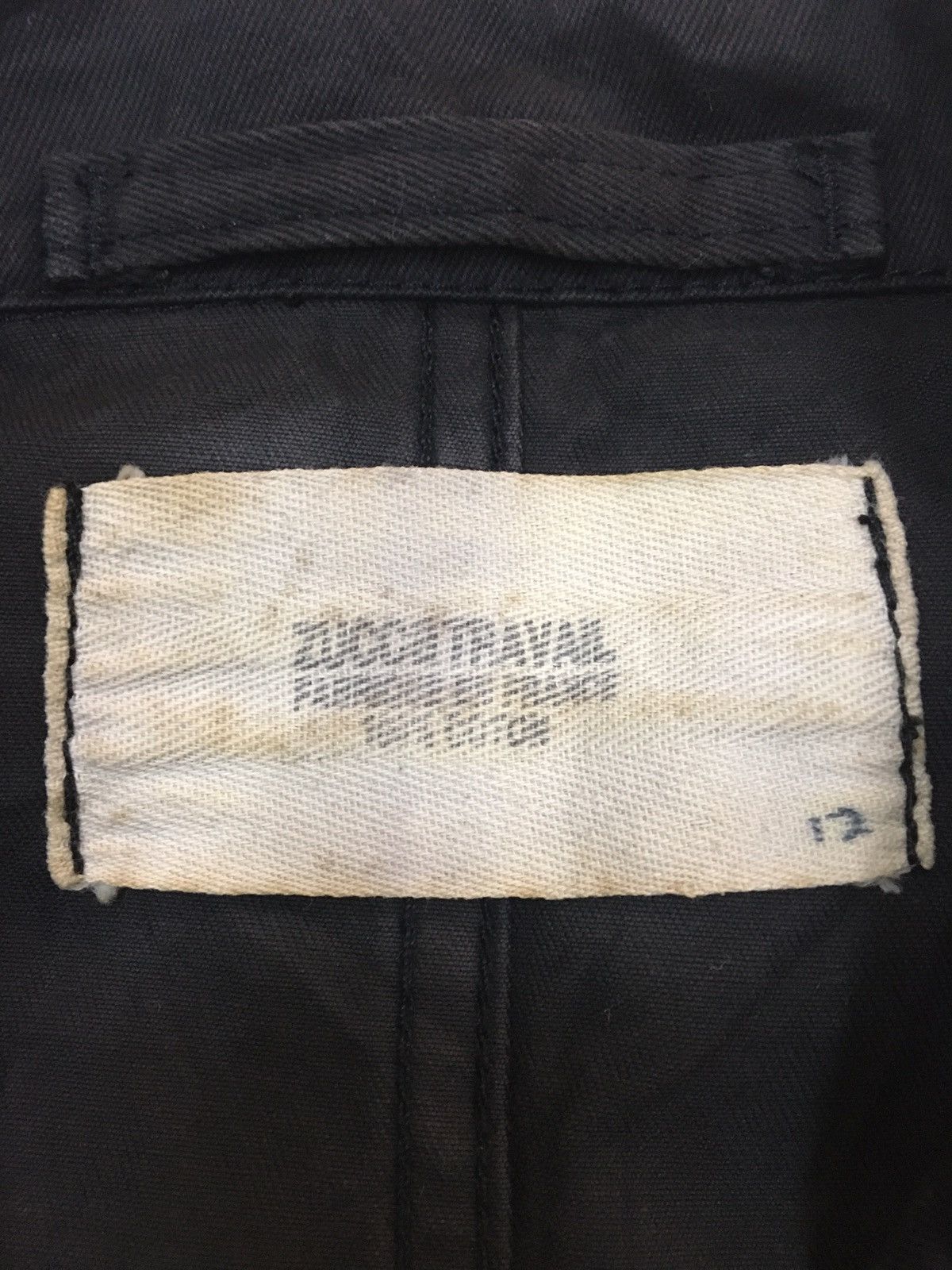 CABANE de ZUCCa ZUCCA - WASHED BLACK TACTICAL CHORE JACKET Size US S / EU 44-46 / 1 - 8 Thumbnail