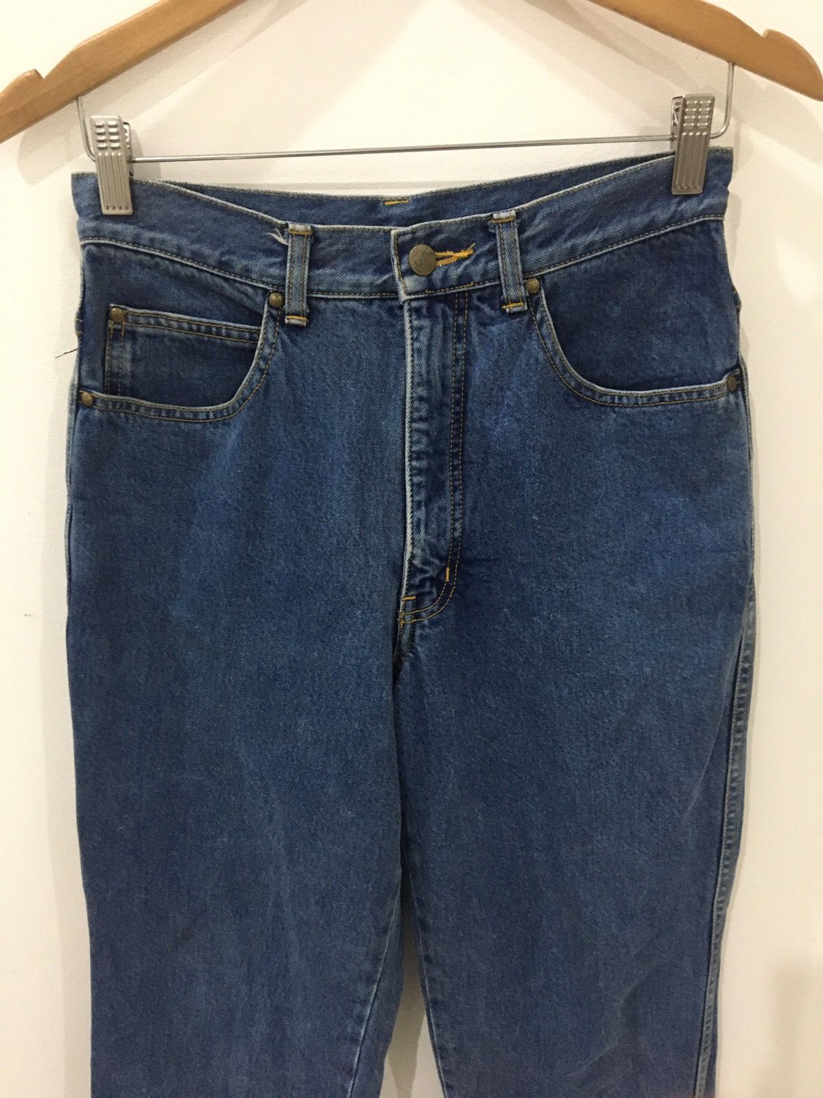 Yves Saint Laurent YSL - BAGGY CROPPED EMBROIDERED FLOWER PATTERN JEANS Size US 28 / EU 44 - 3 Thumbnail