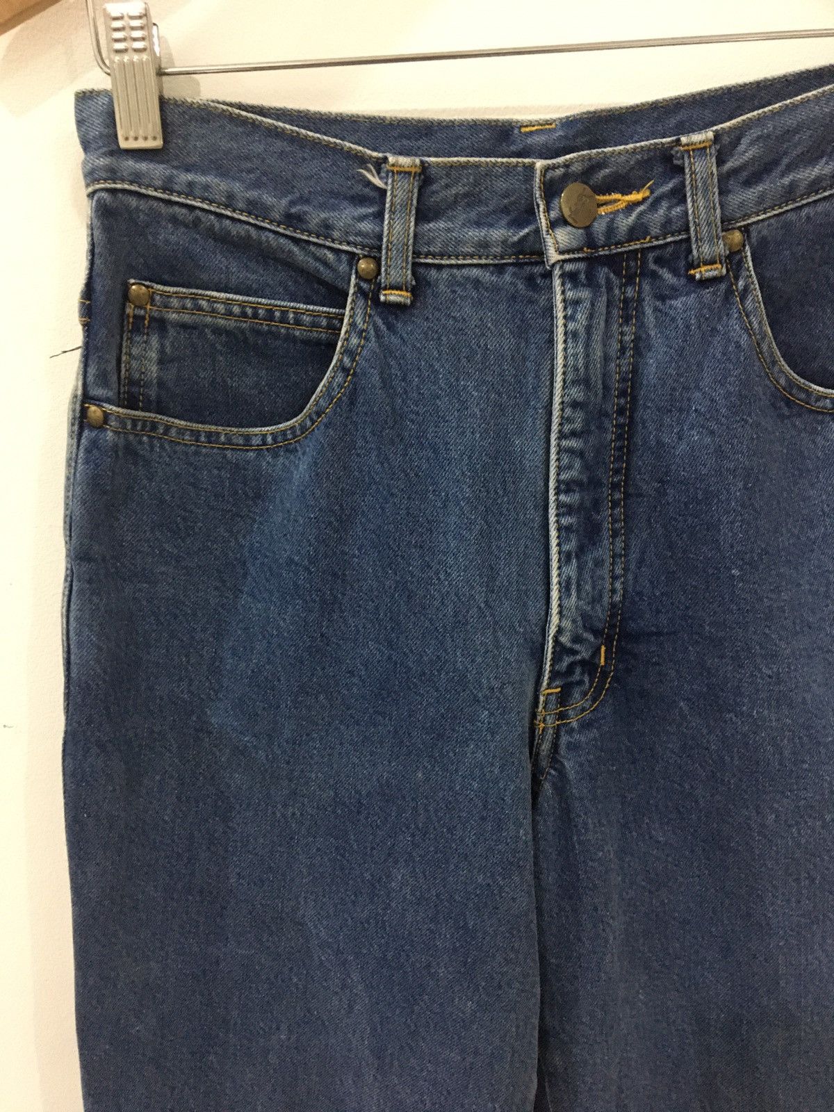 Yves Saint Laurent YSL - BAGGY CROPPED EMBROIDERED FLOWER PATTERN JEANS Size US 28 / EU 44 - 5 Thumbnail