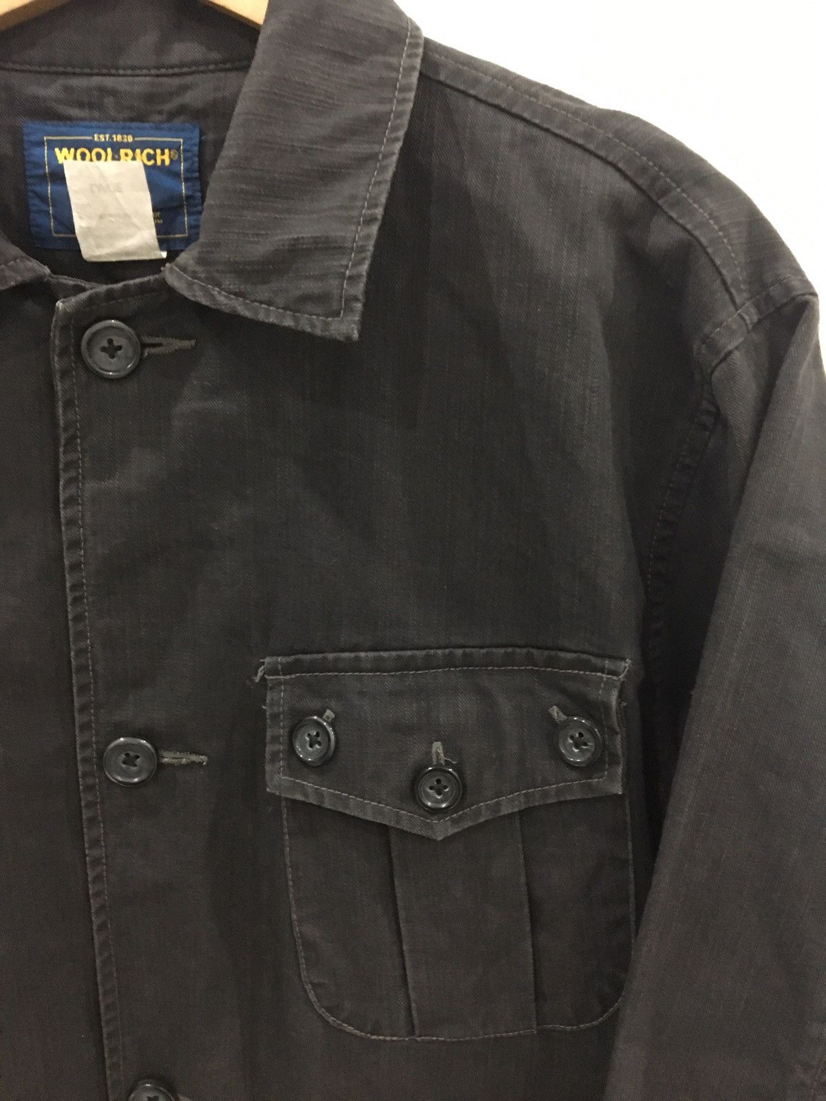 Woolrich Woolen Mills WOOLRICH - CHORE CLASSIC TACTICAL JACKET / WASHED DENIM Size US L / EU 52-54 / 3 - 3 Thumbnail