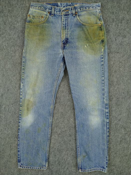 Vintage 90s Dirty Blue Vintage Levi's USA 505 32x29.5 Denim -JN874 ...