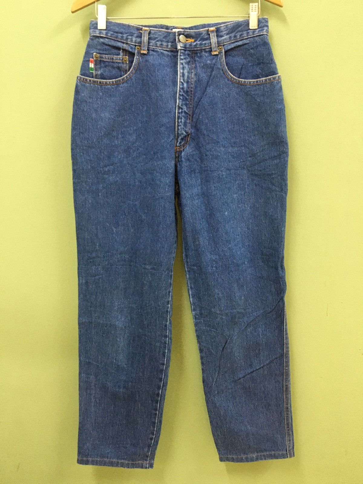 Designer × Moschino MOSCHINO JDM - BAGGY FIT LOVE PEACE LOGO VINTAGE JEANS Size US 29 - 2 Thumbnail