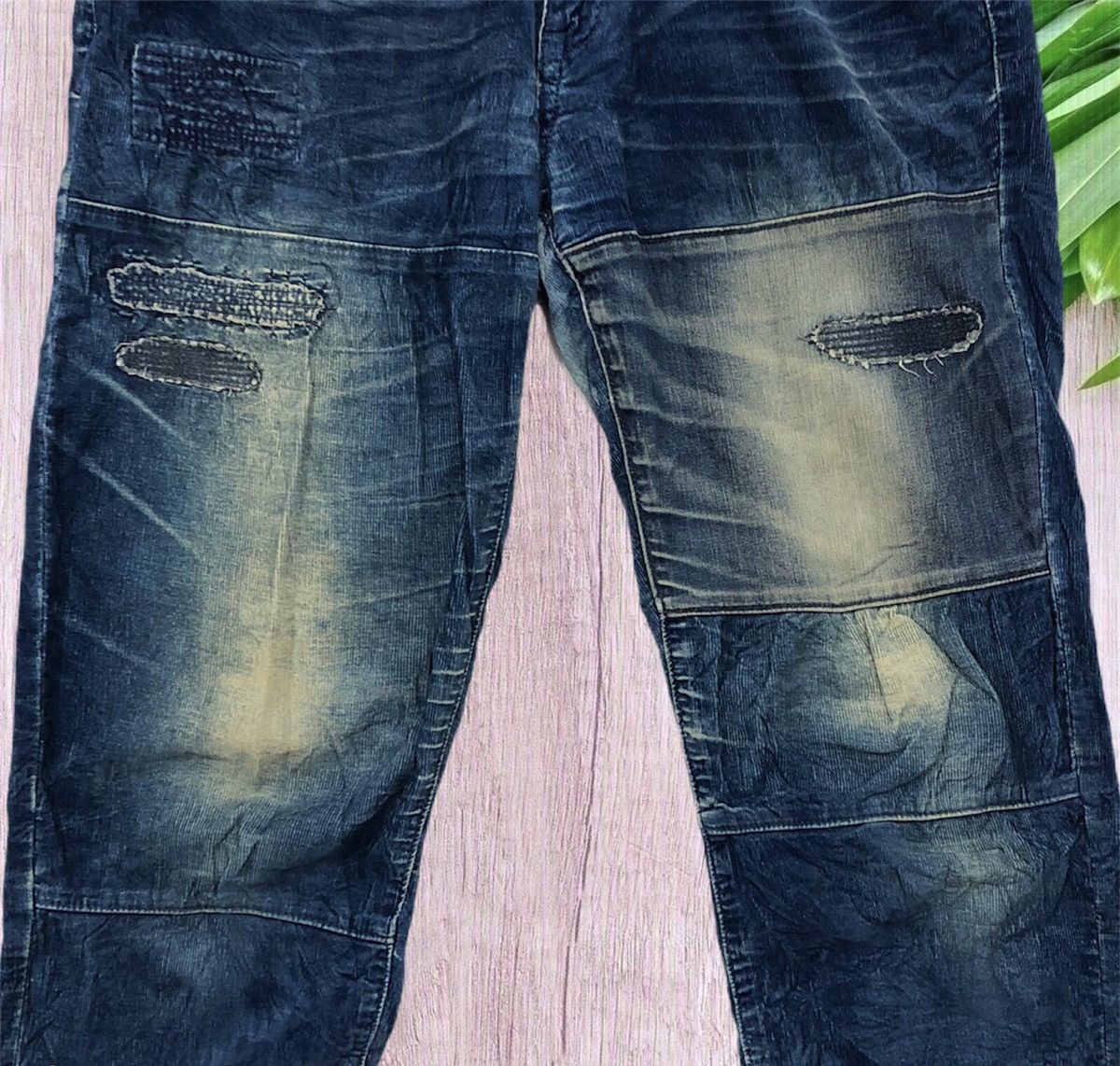 Japanese Brand Japan Cube Sugar Distressed corduroy Pants Size US 30 / EU 46 - 3 Thumbnail
