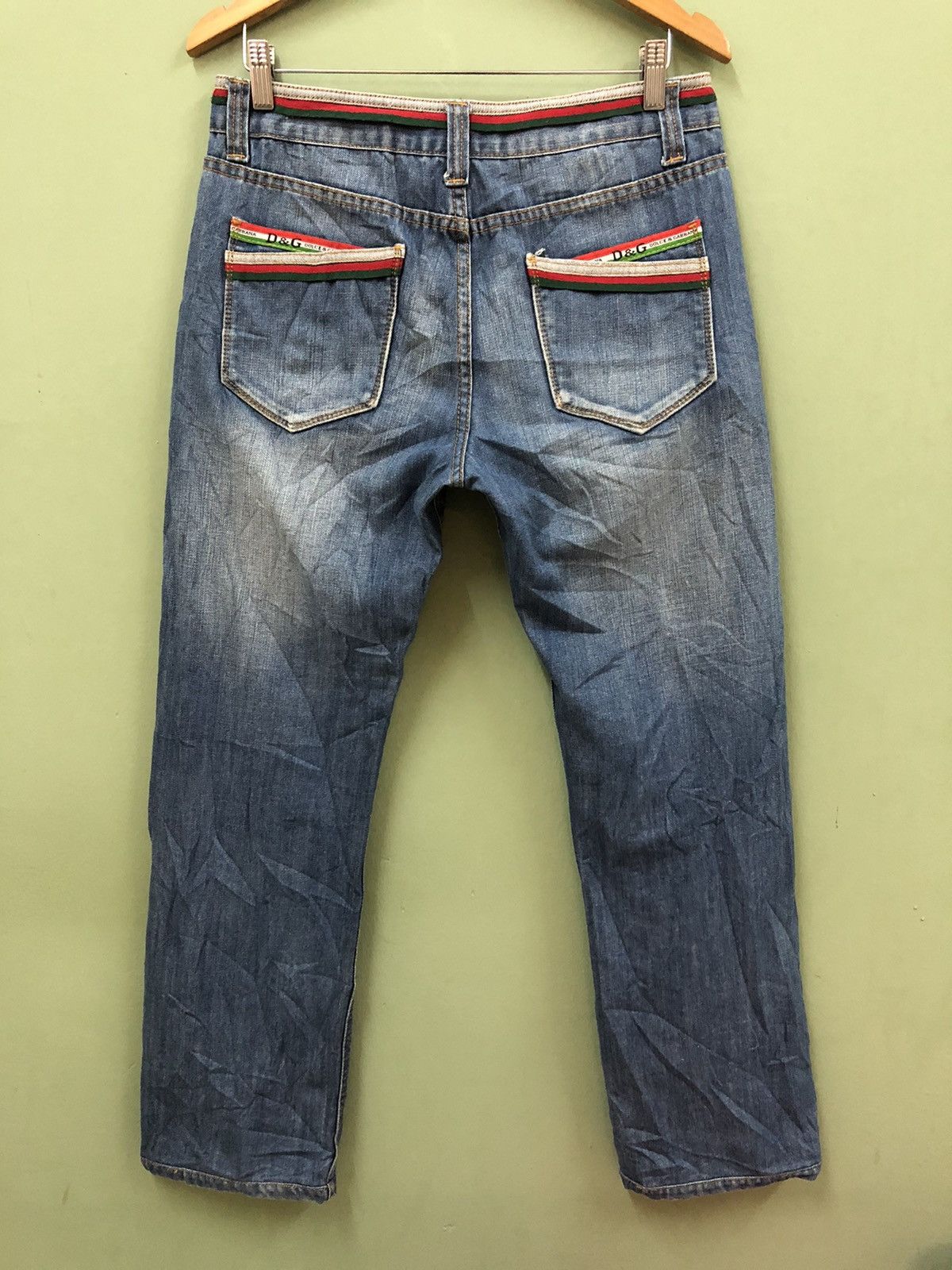 Designer × Dolce & Gabbana D&G - RELAXED FIT LIGHT WASHED JEANS Size US 32 / EU 48 - 2 Thumbnail
