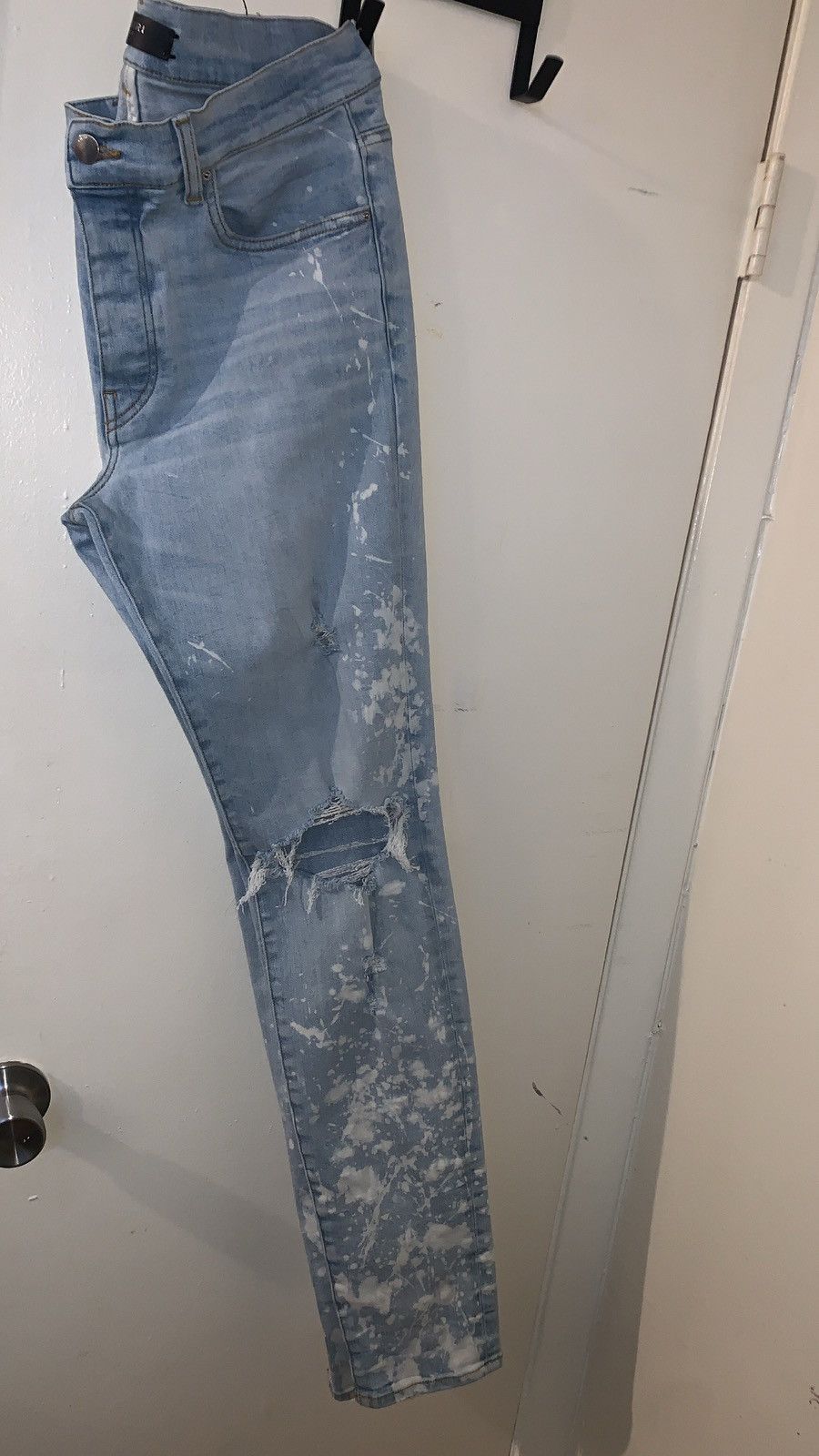 Amiri Distressed Bleach Splatter