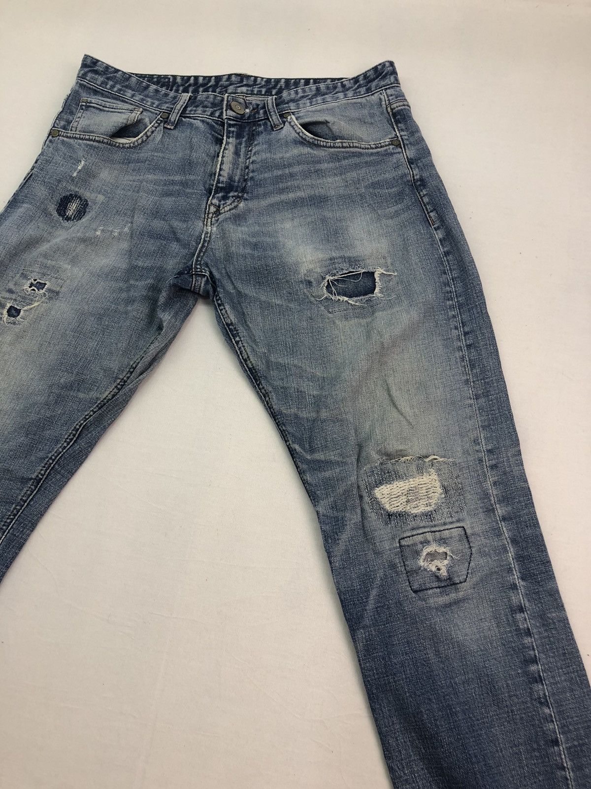 Japanese Brand Japanese 1980 Distressed denim Pants Size US 32 / EU 48 - 5 Thumbnail