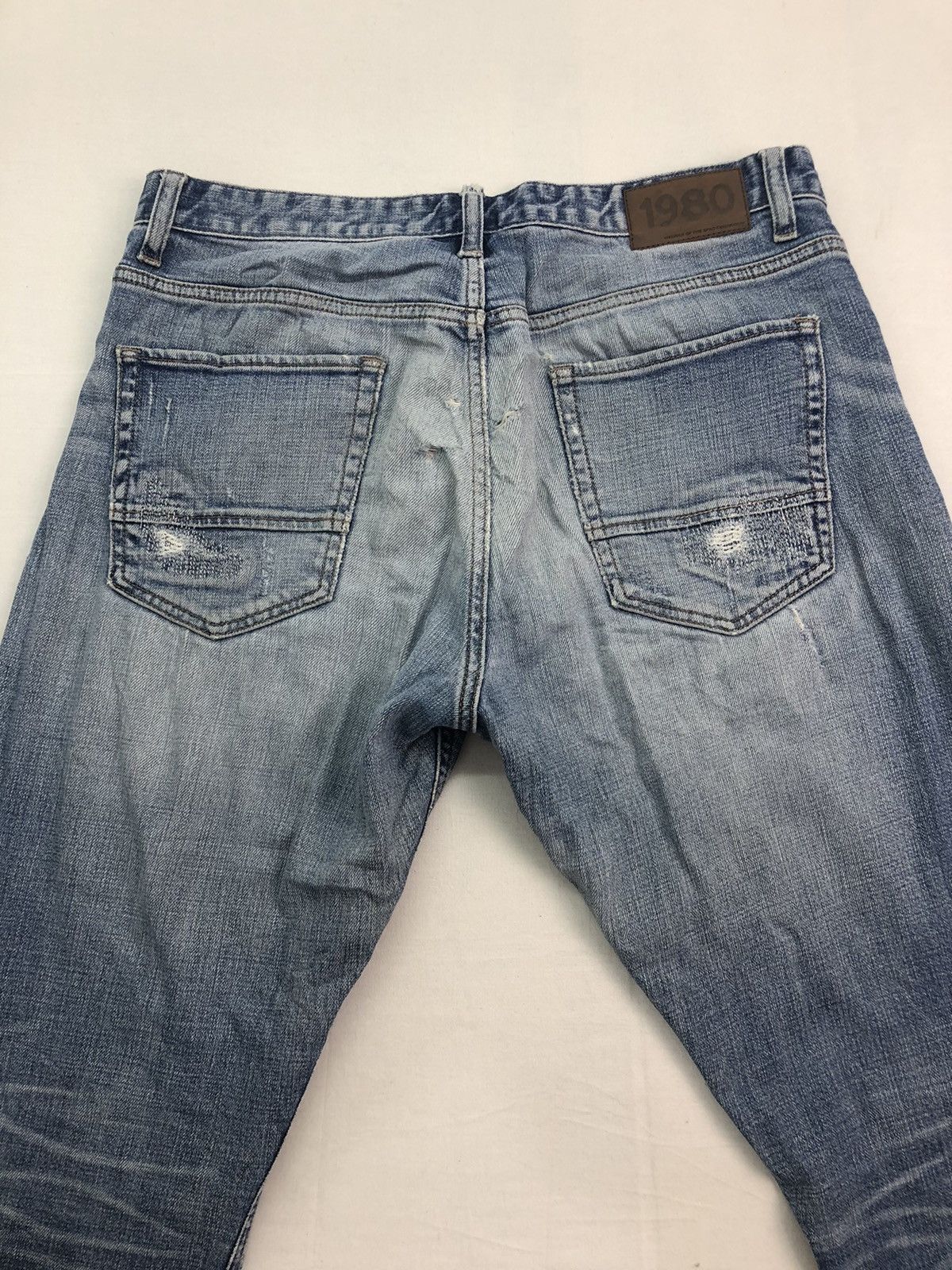 Japanese Brand Japanese 1980 Distressed denim Pants Size US 32 / EU 48 - 12 Thumbnail