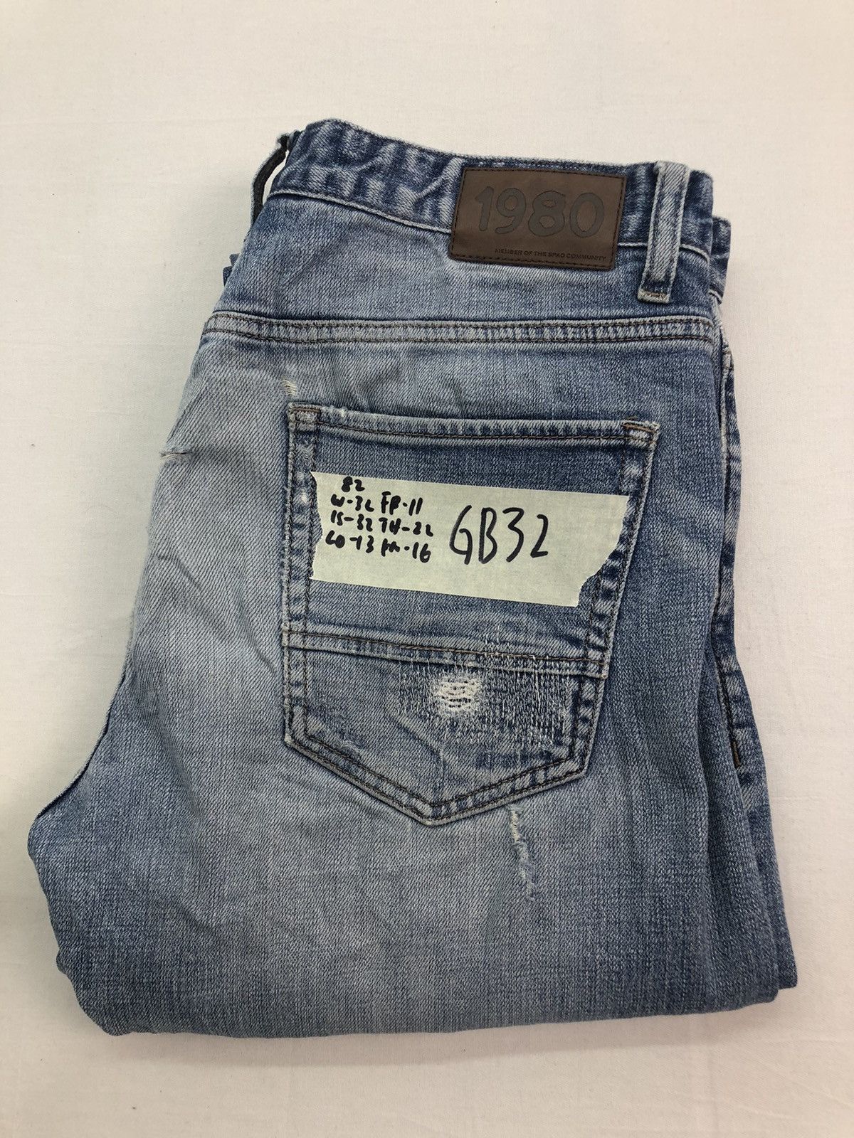 Japanese Brand Japanese 1980 Distressed denim Pants Size US 32 / EU 48 - 19 Thumbnail