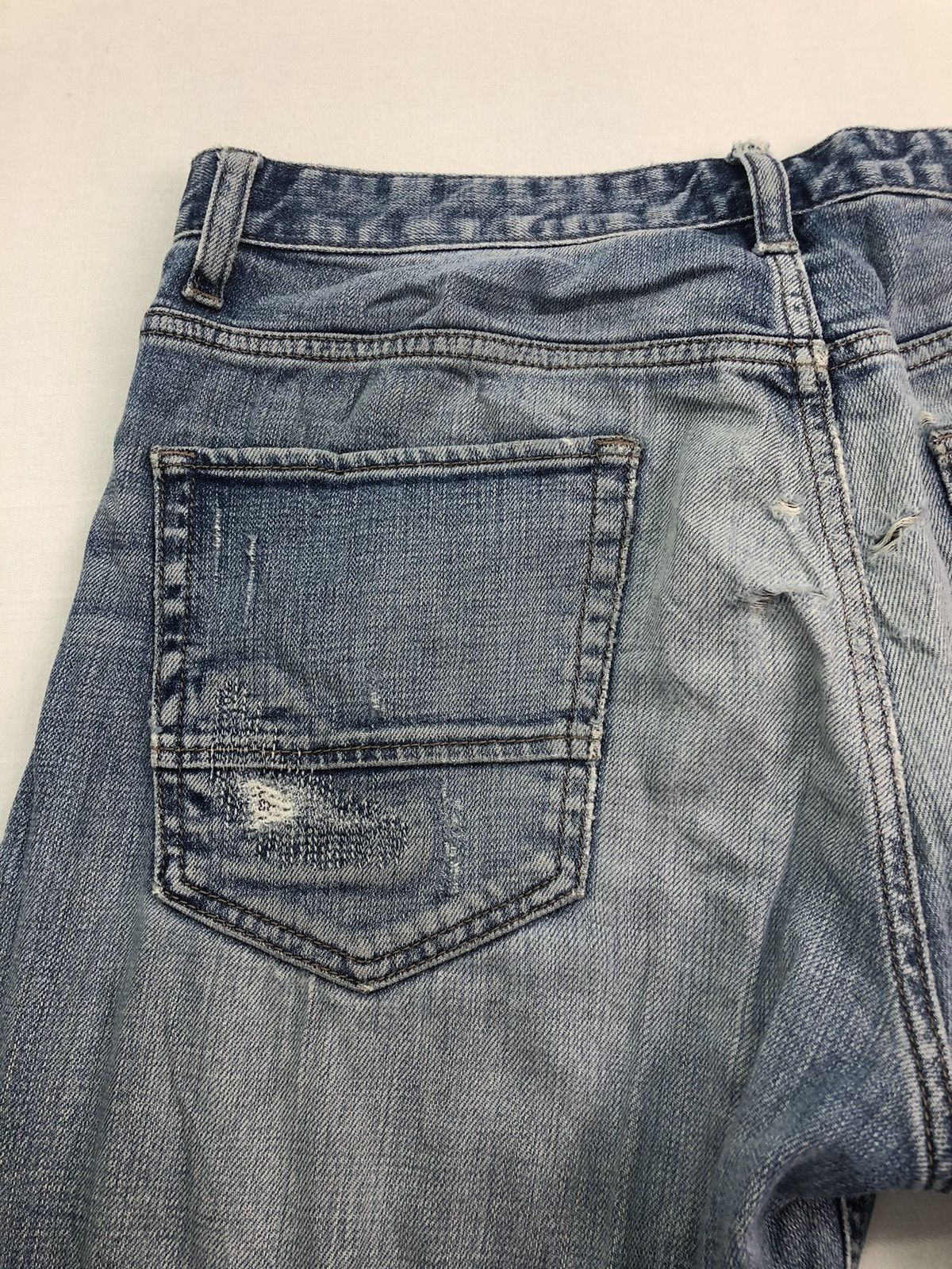 Japanese Brand Japanese 1980 Distressed denim Pants Size US 32 / EU 48 - 14 Thumbnail
